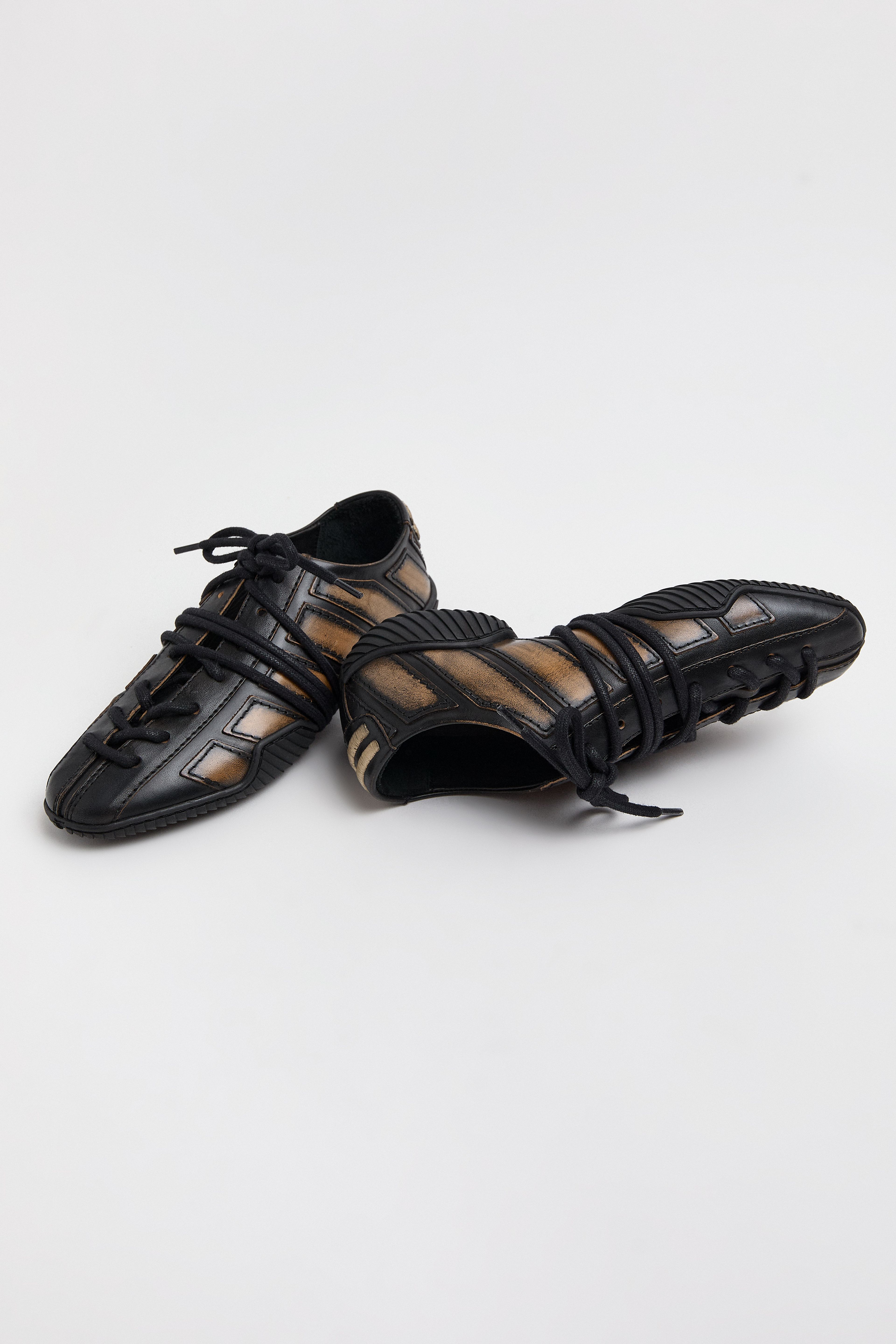 Erna Sneakers - Brown Brush Off Leather | Miista | Designed & Handmade in Europe