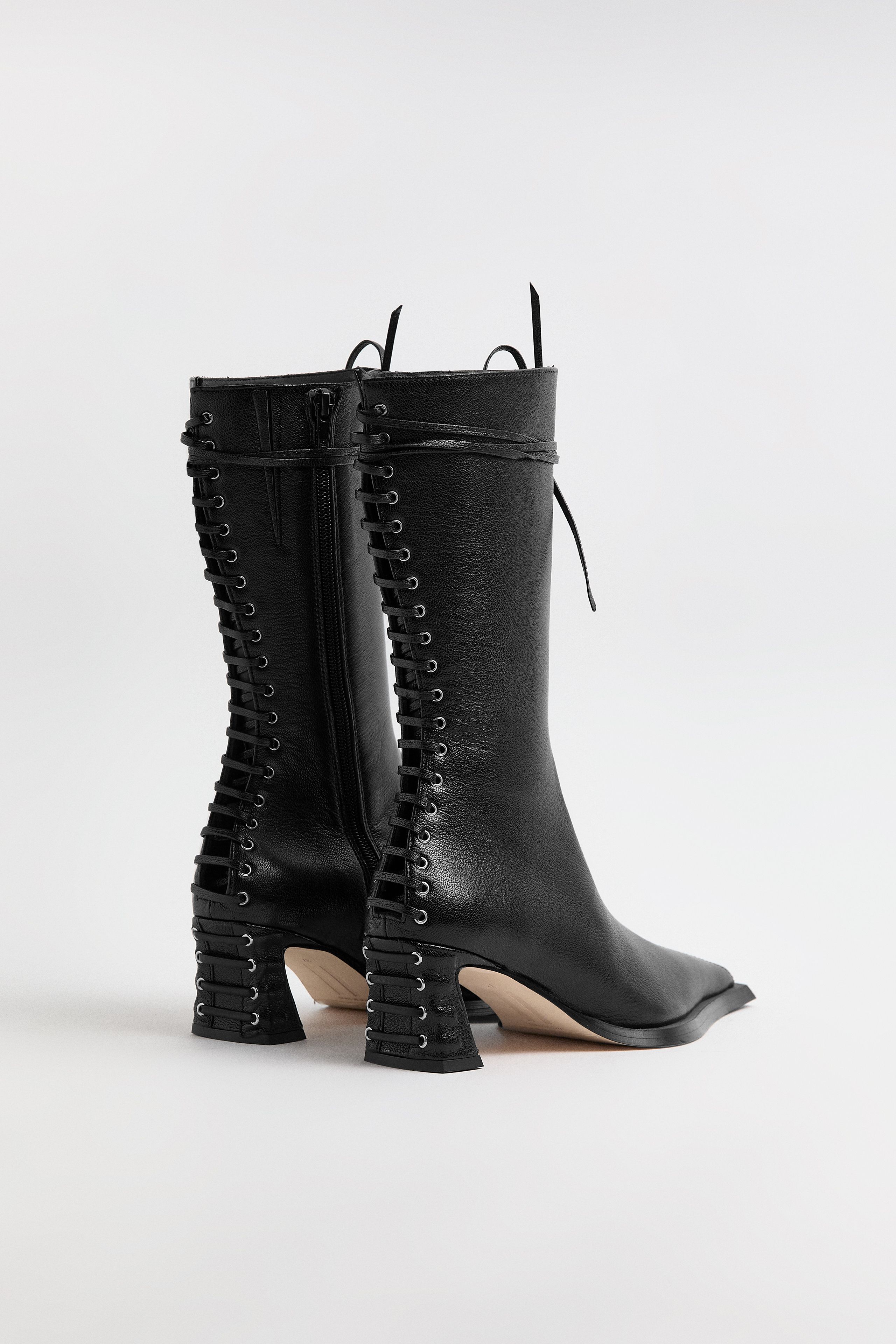 Shelley Black Back Lace Boots | Miista | Designed & Handmade in Europe