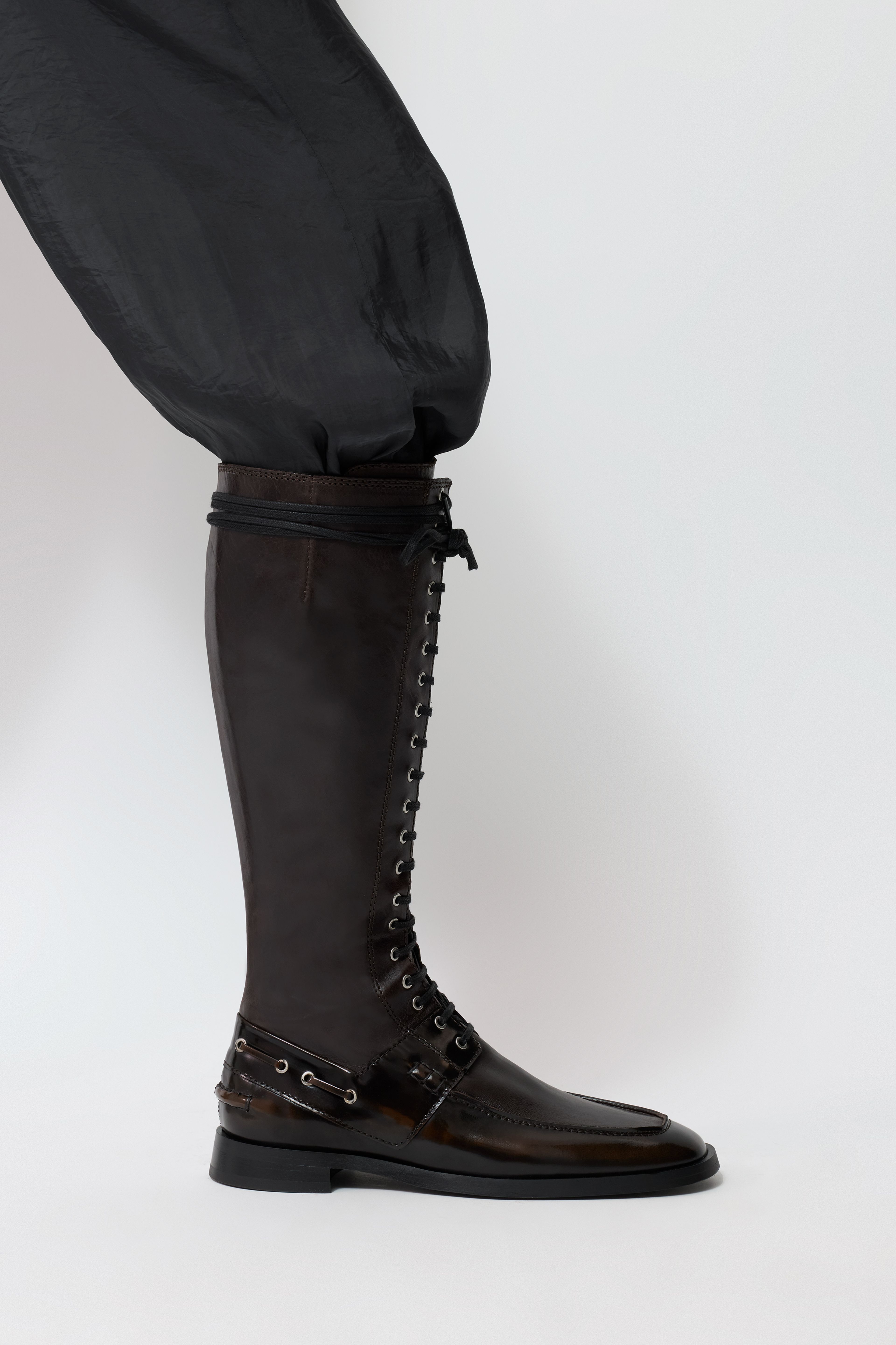Liesbeth Boots - Brown Brush Off Leather | Miista | Designed & Handmade in Europe