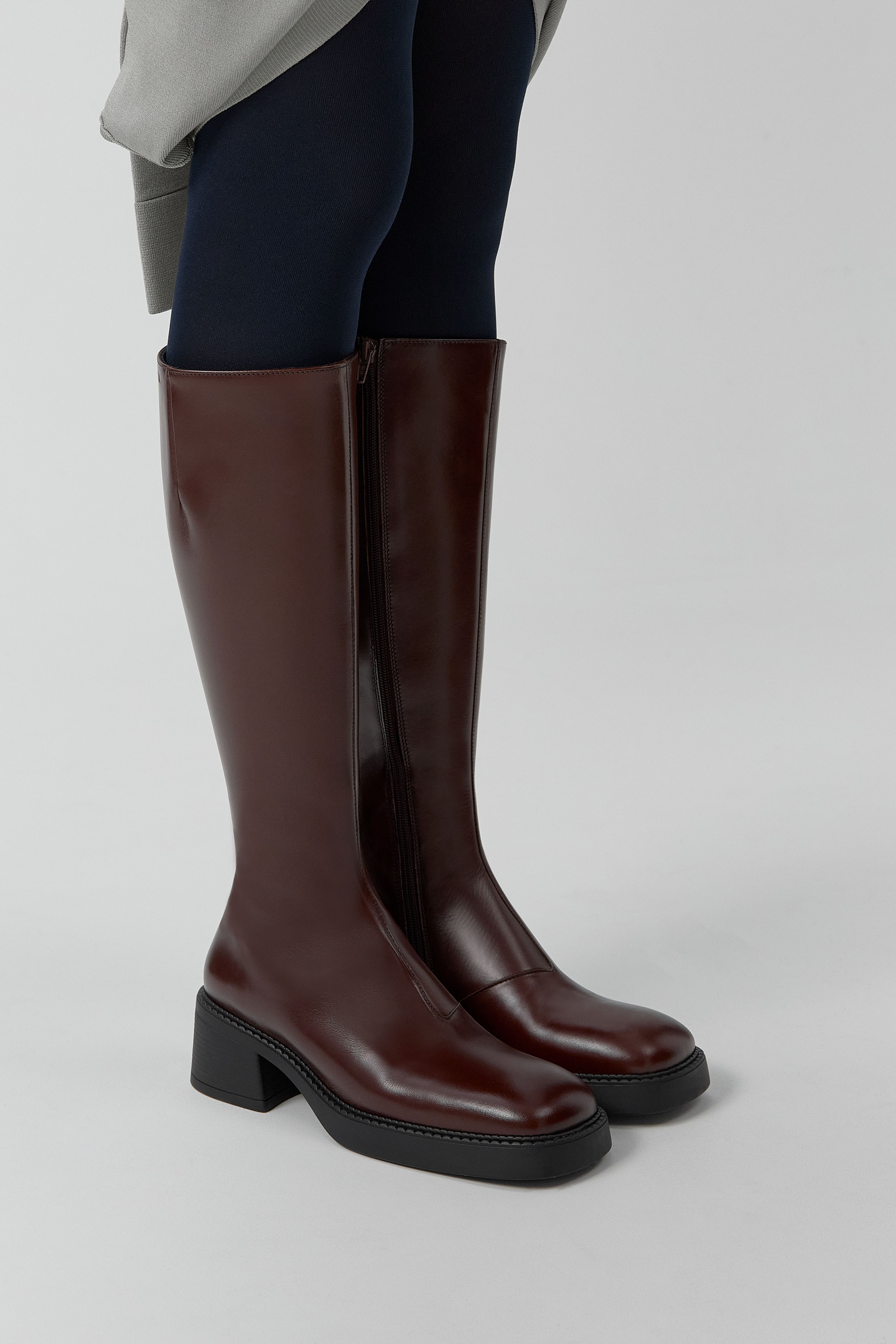 Yumi Boots - Chestnut Leather | Miista | Designed & Handmade in Europe