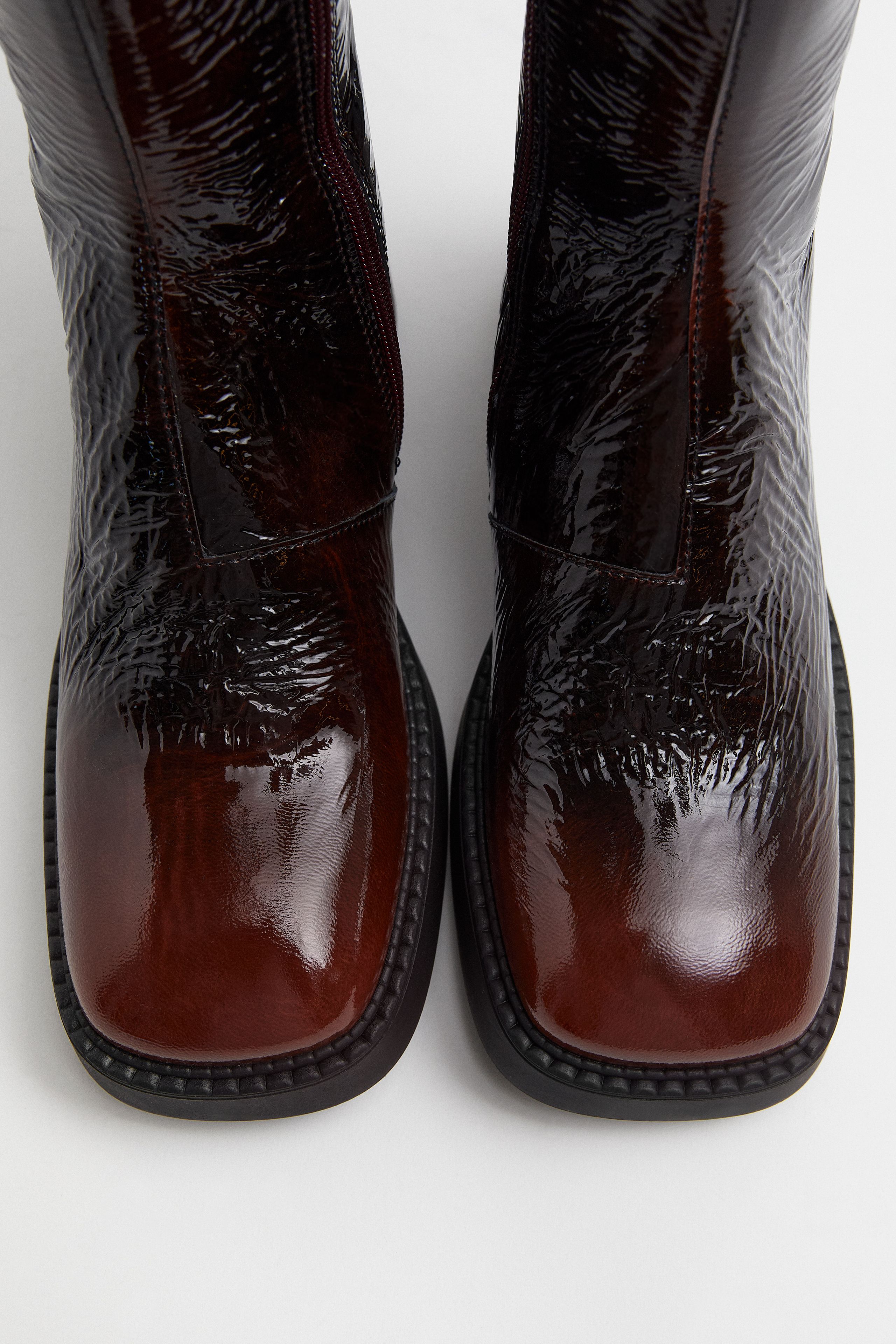 Yumi Burgundy Pull Boots | Miista | Designed & Handmade in Europe