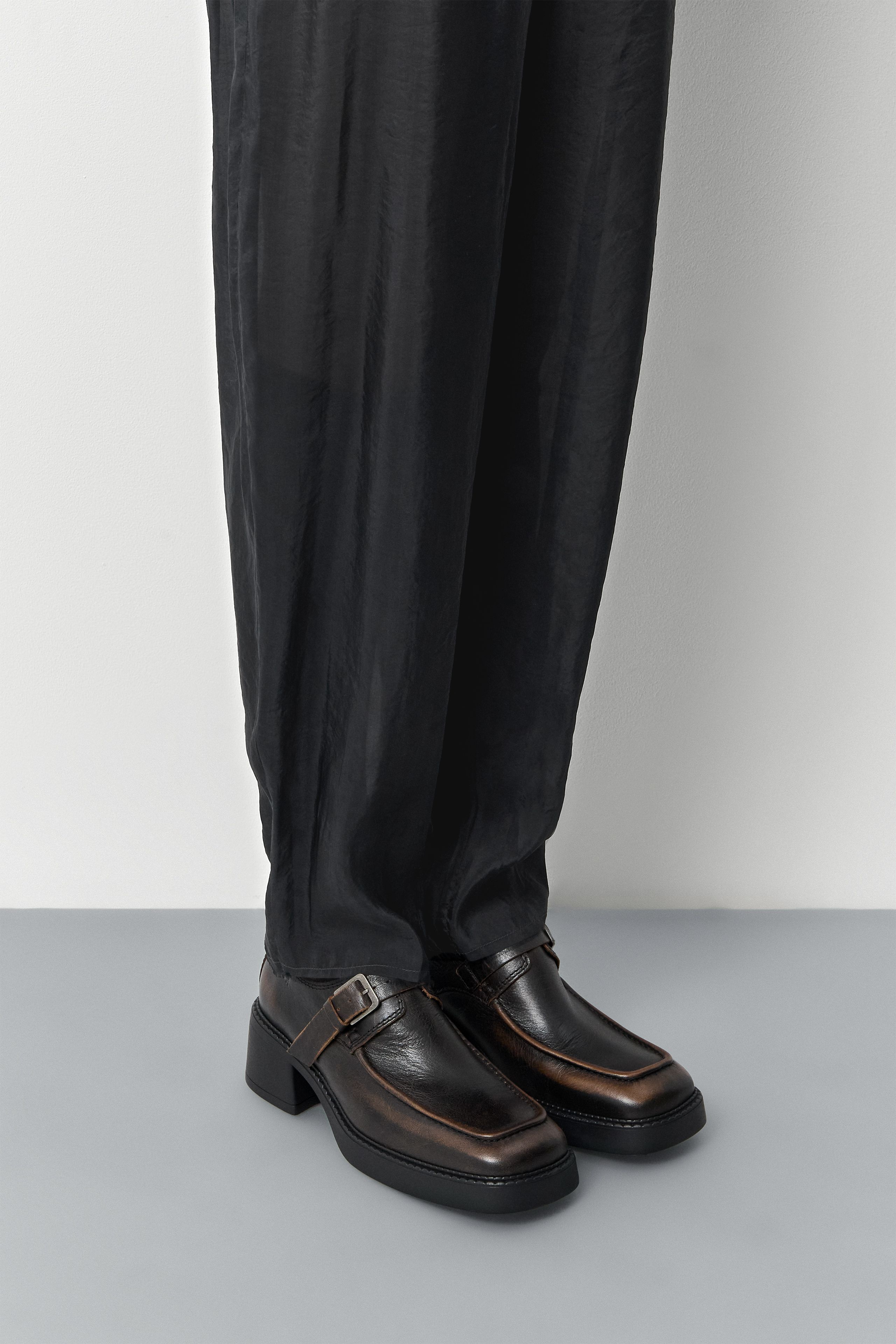 Giesela Brogues - Brown Brushed Leather | Miista