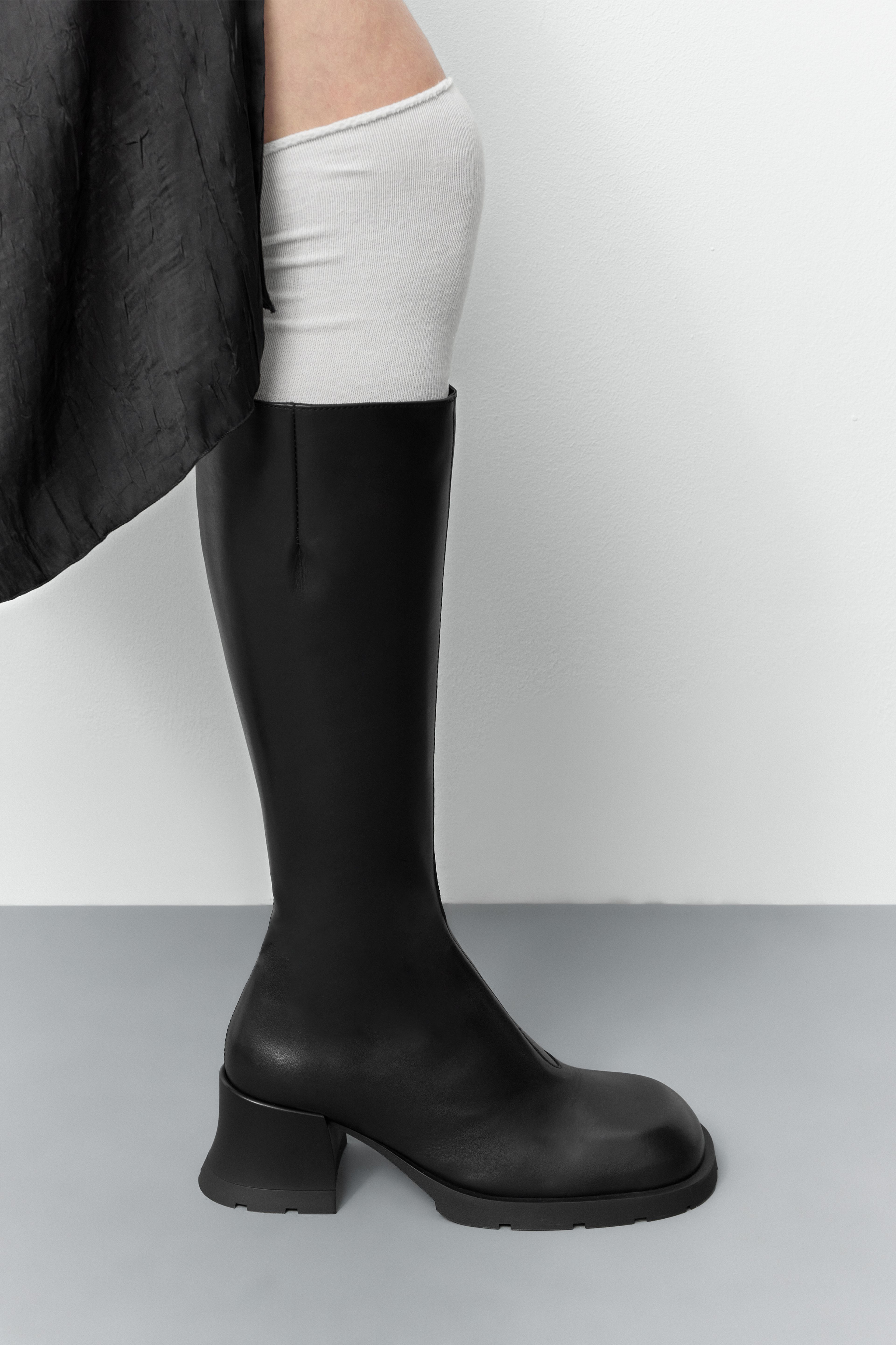 Nadine Black Tall Boots | Miista | Designed & Handmade in Europe
