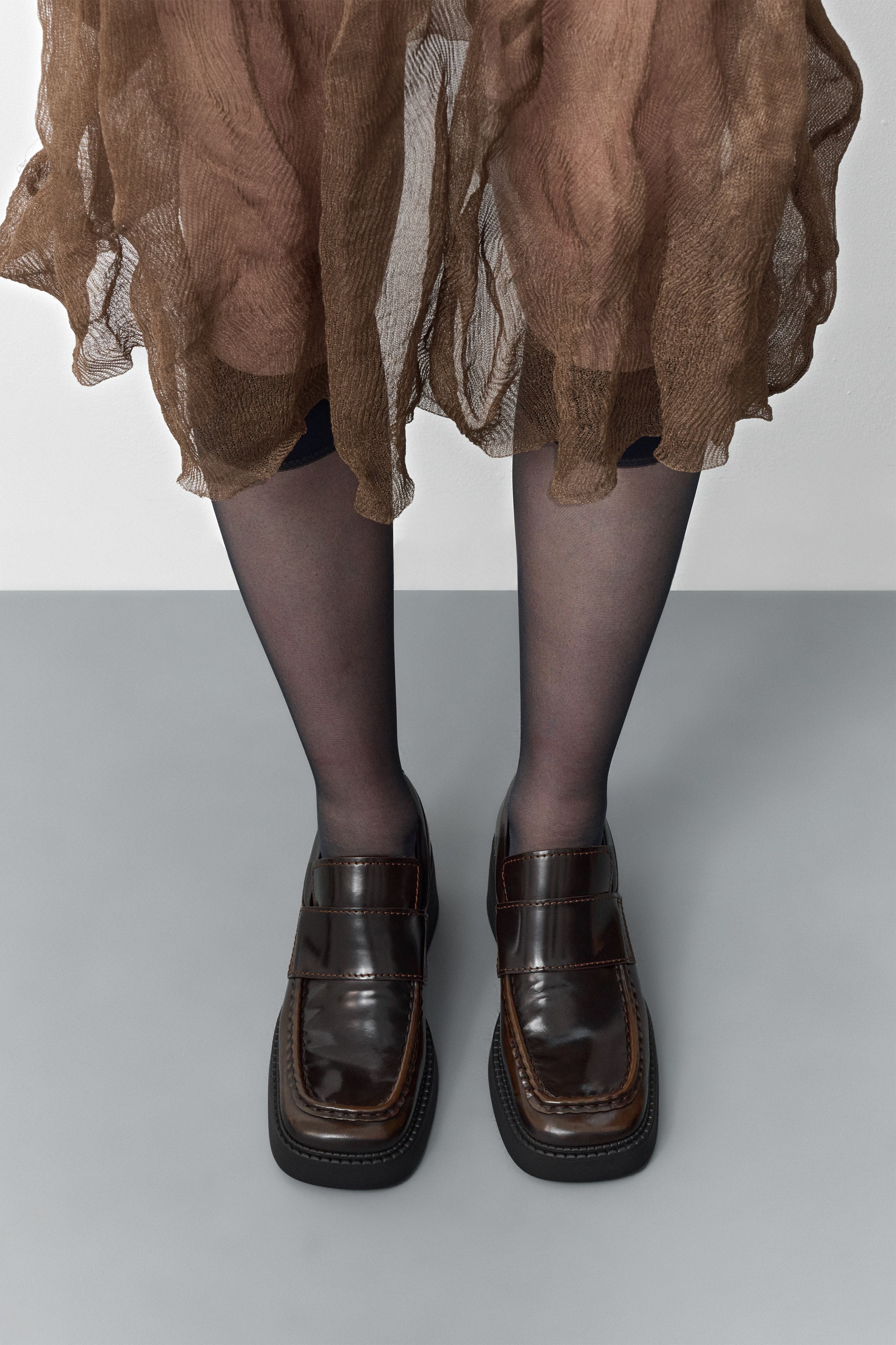 Karina Loafers - Brown Brush Off Leather | Miista