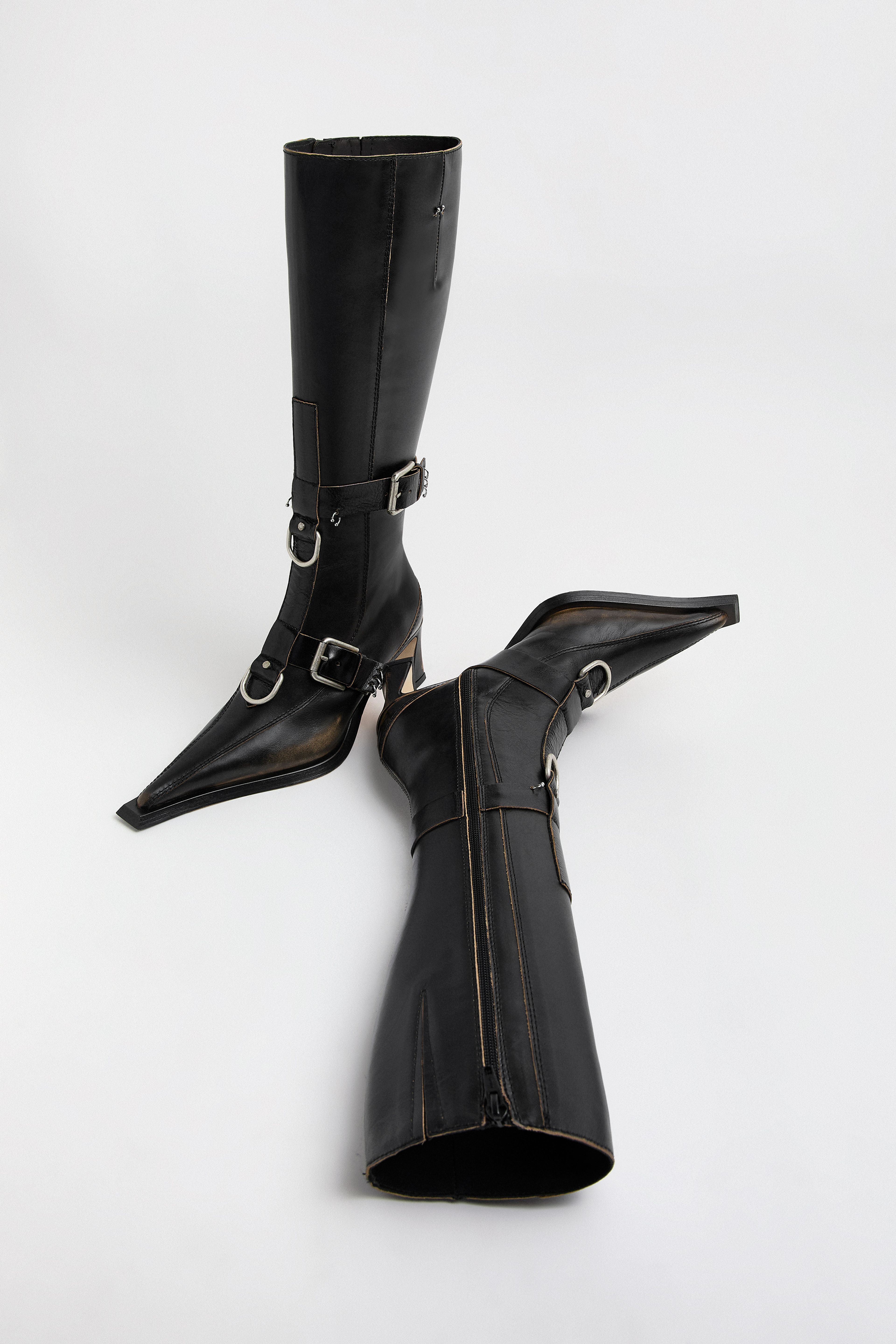 Eliya Boots - Brown Brush Off Leather | Miista | Designed & Handmade in Europe