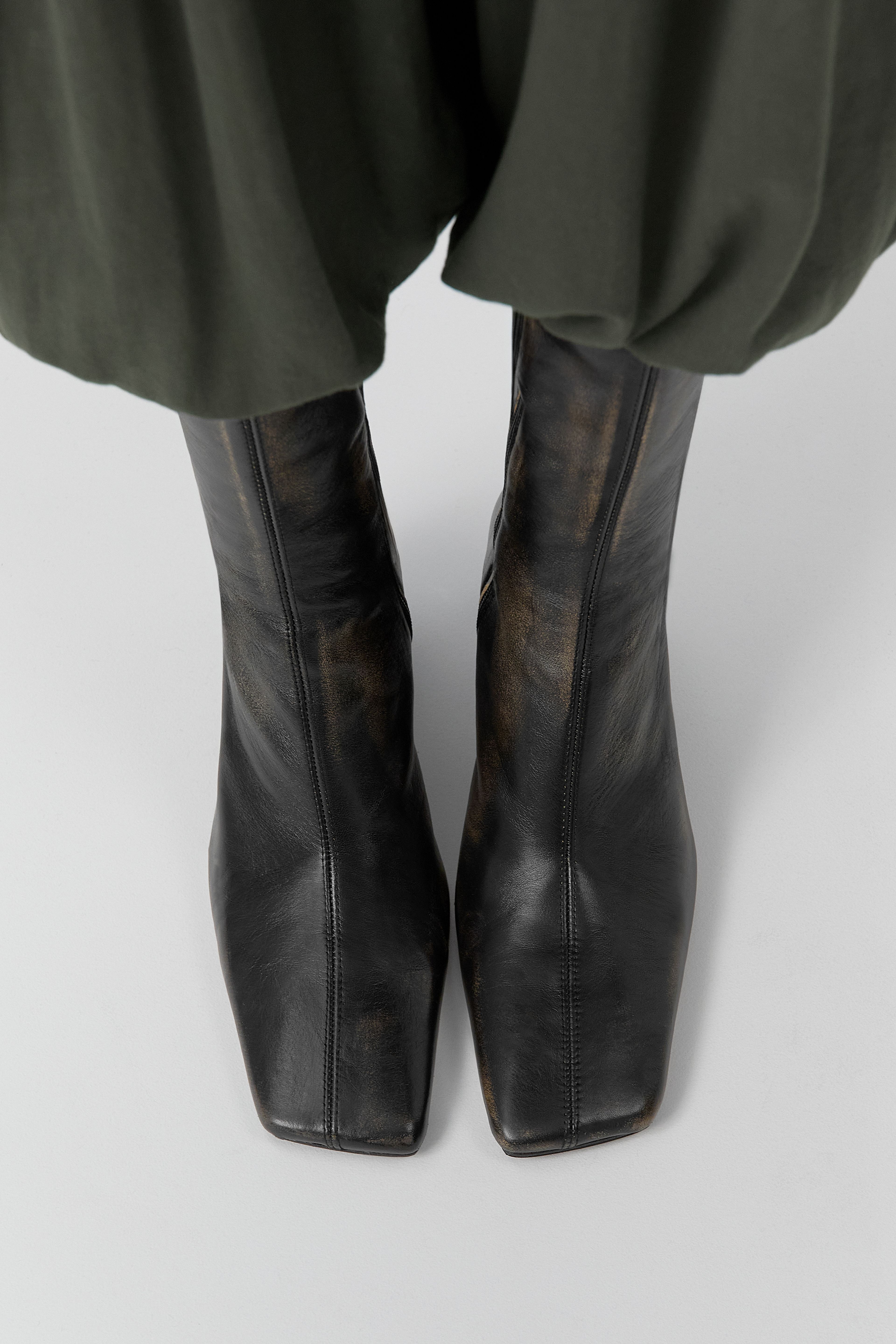 Sulay Boots - Black Brush Off Leather | Miista | Designed & Handmade in Europe