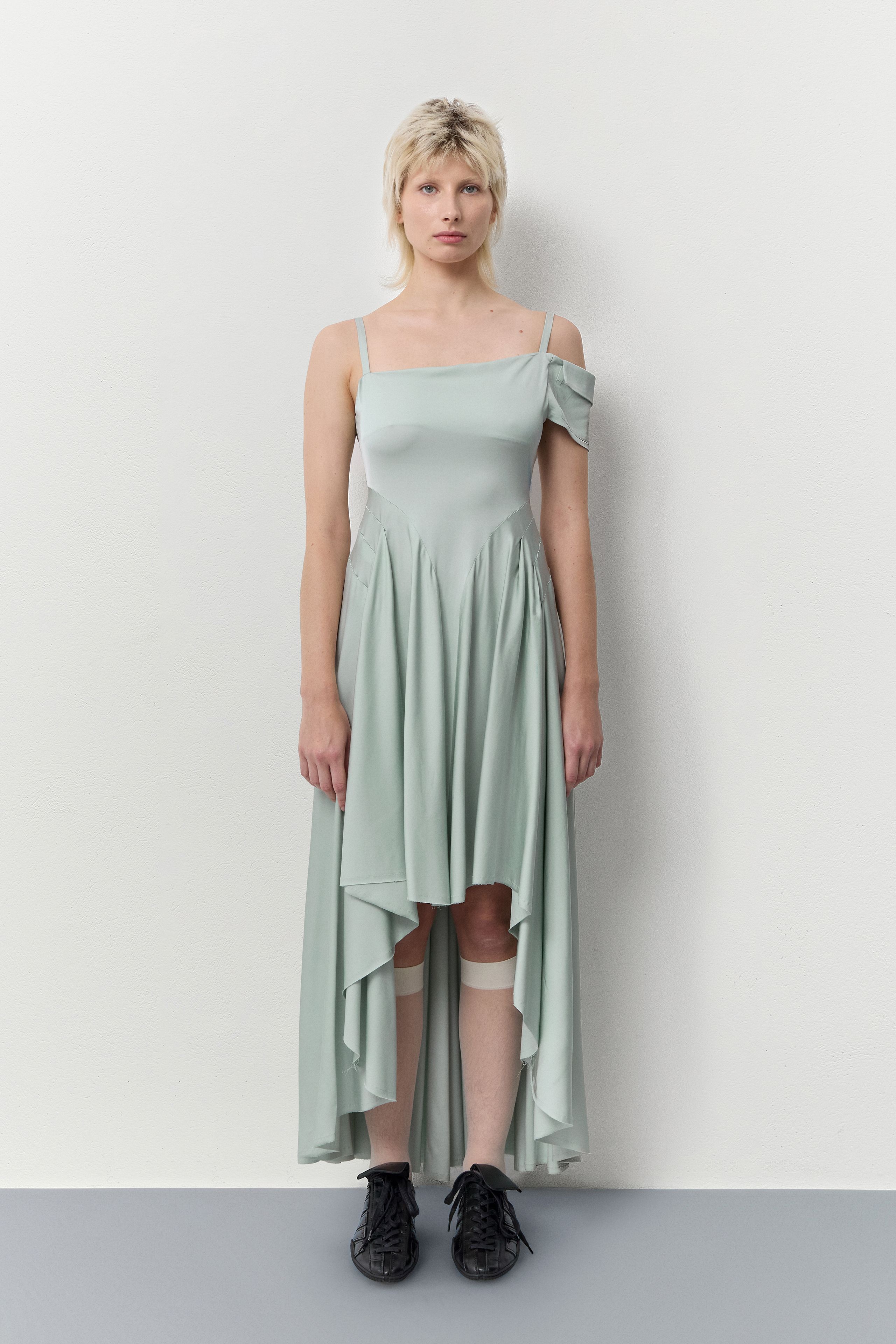 Rekka Mint Long Dress | Miista | Designed & Handmade in Europe