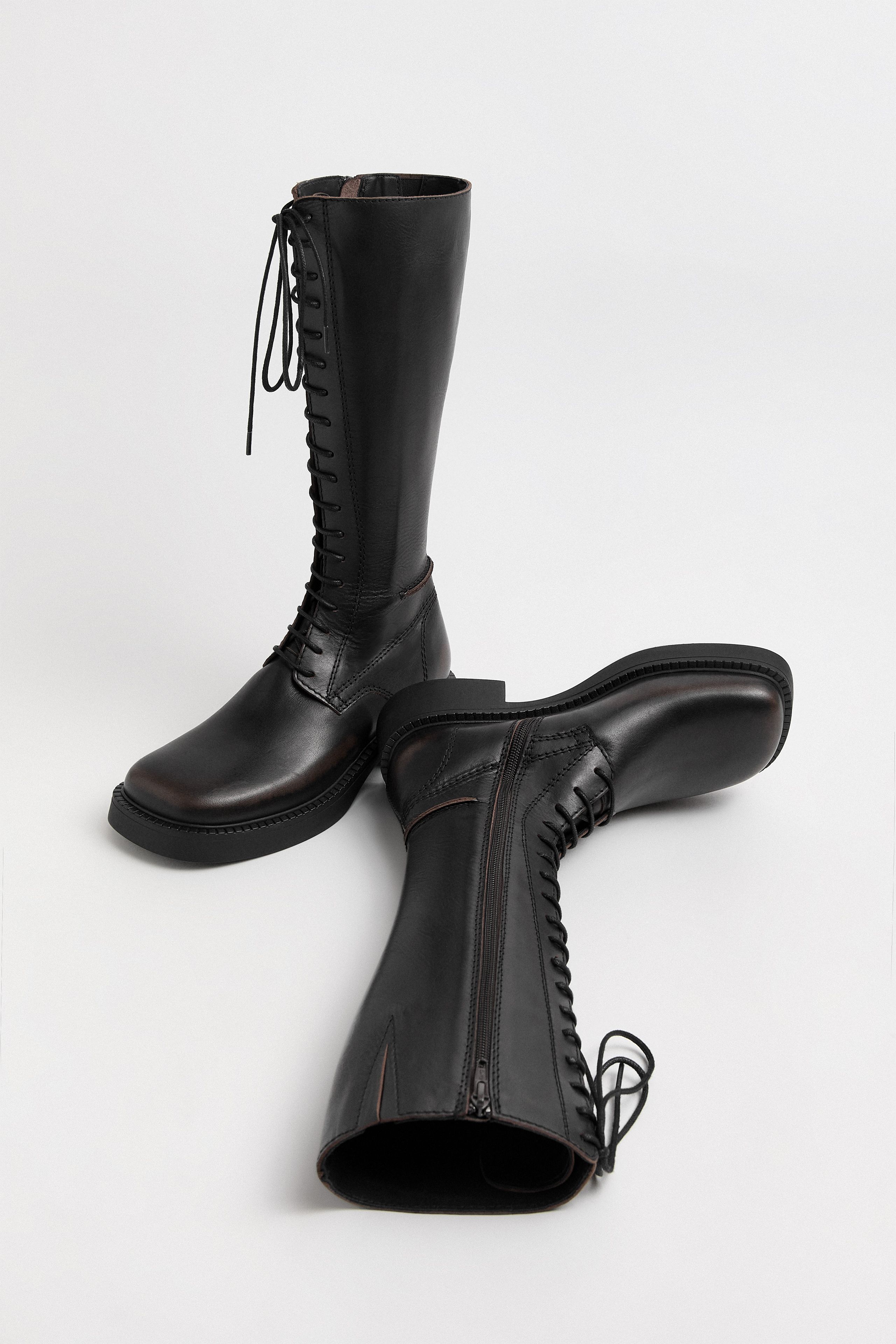 Abrama Boots - Brown Brush Off Leather | Miista