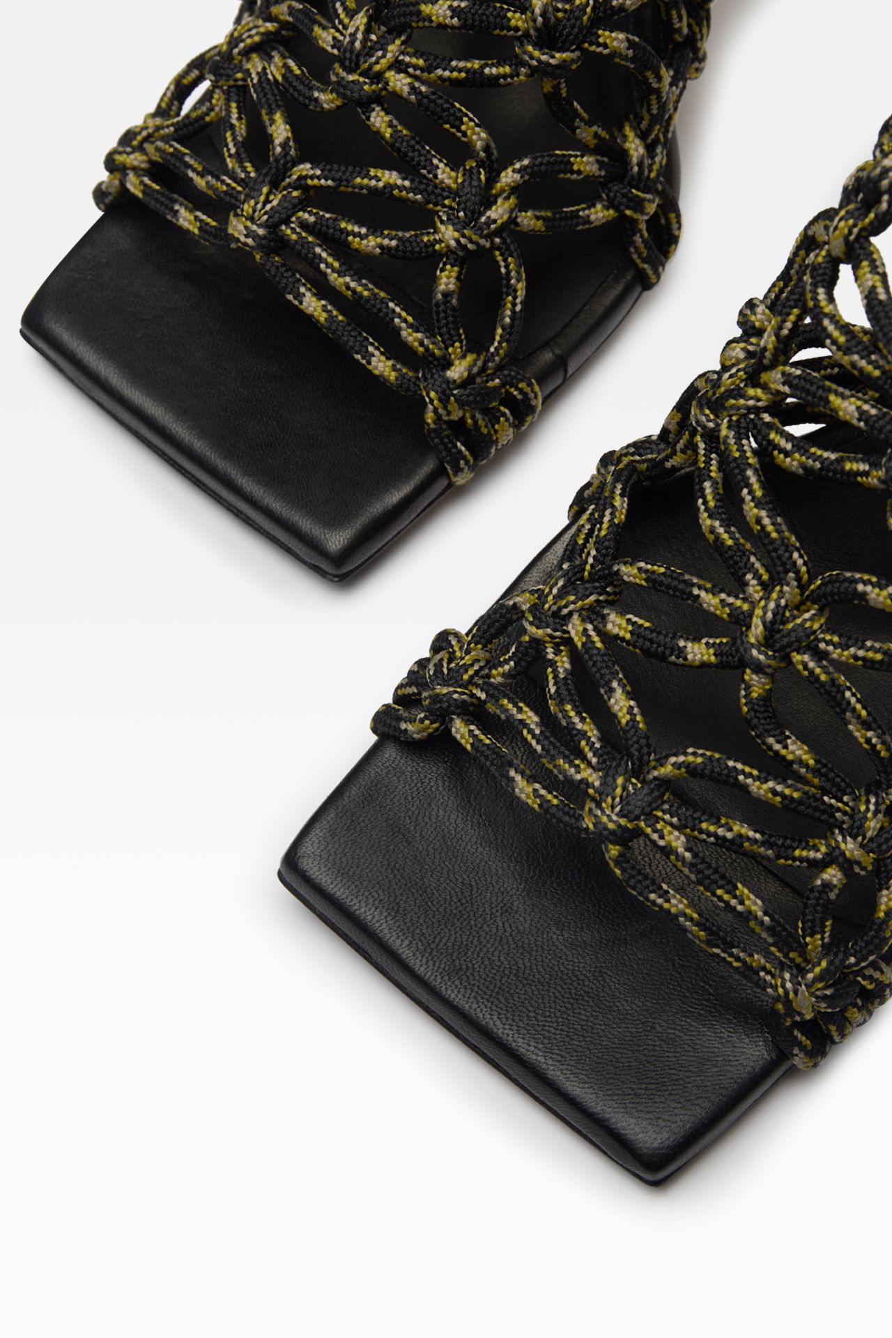 Stephanie Black Sandals | Miista