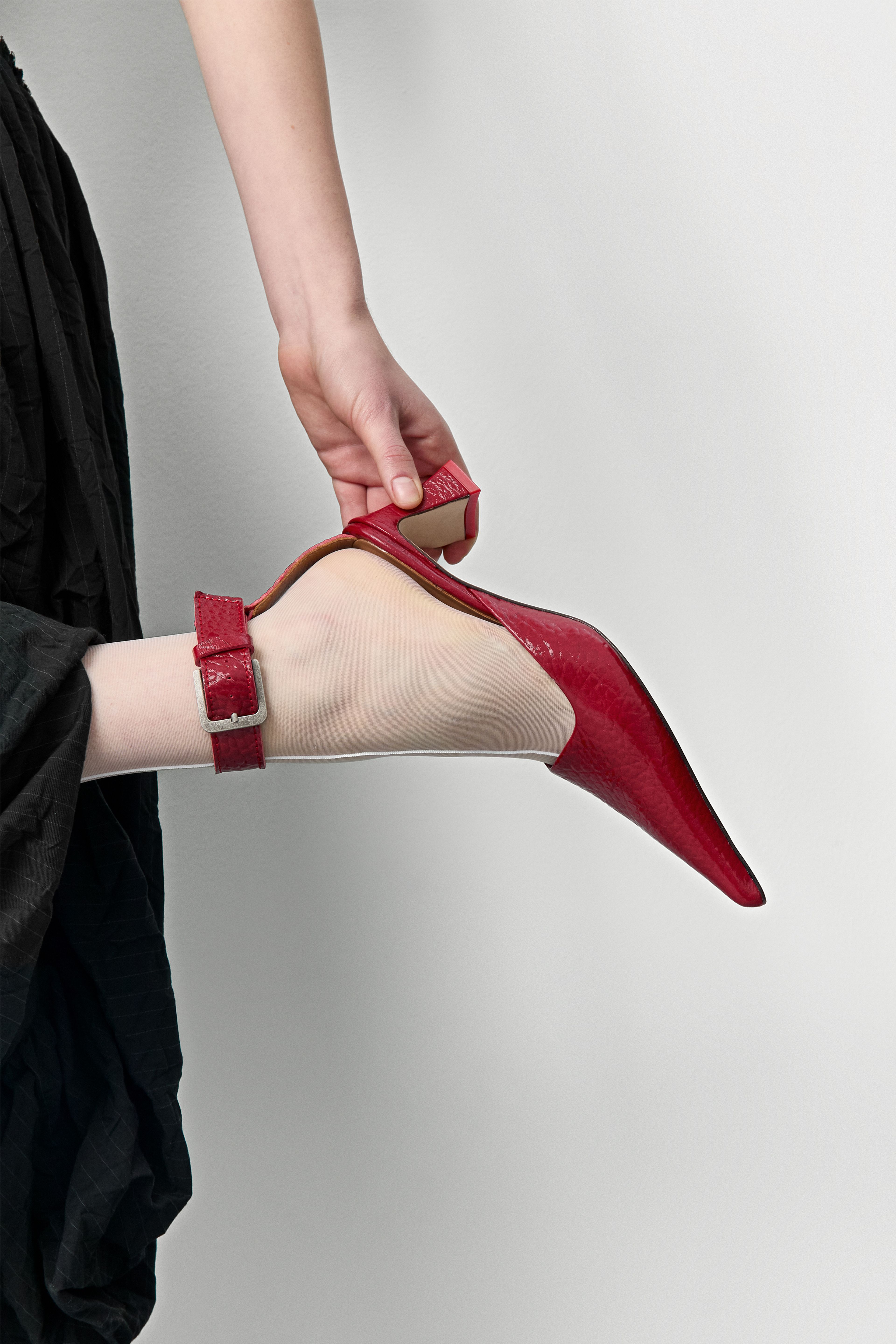 Qori Red Ankle Strap Courts | Miista | Designed & Handmade in Europe