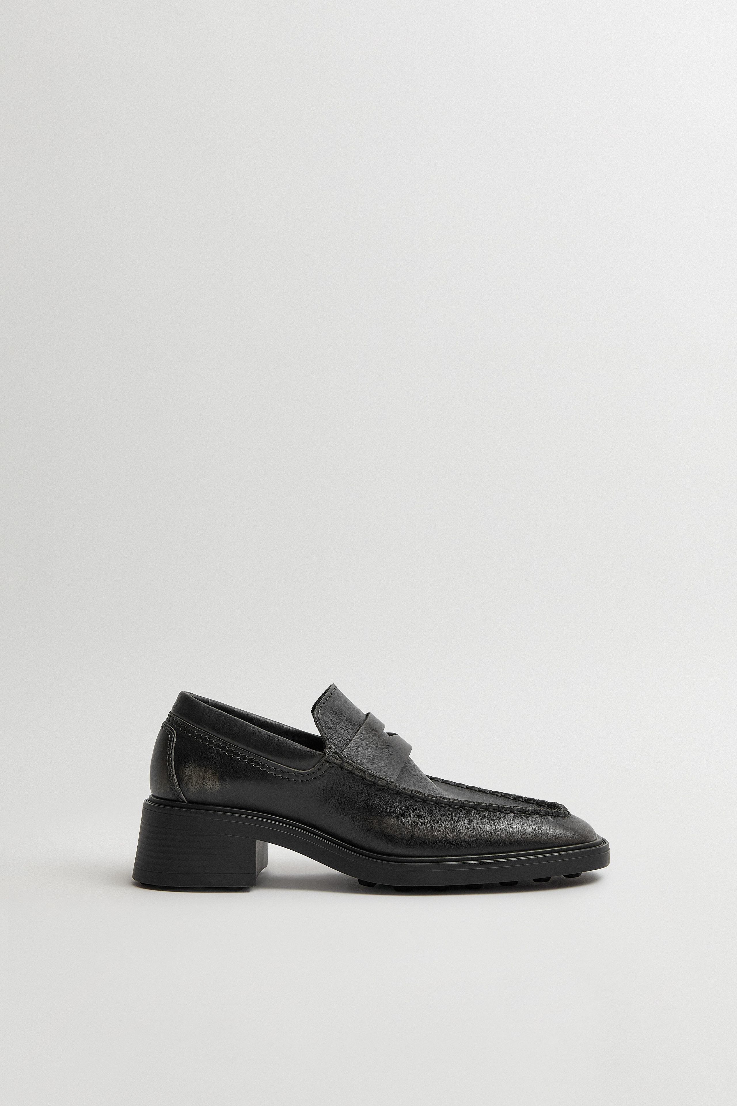 Eralia Brushed Grey Penny Loafers | Miista | Designed & Handmade in Europe
