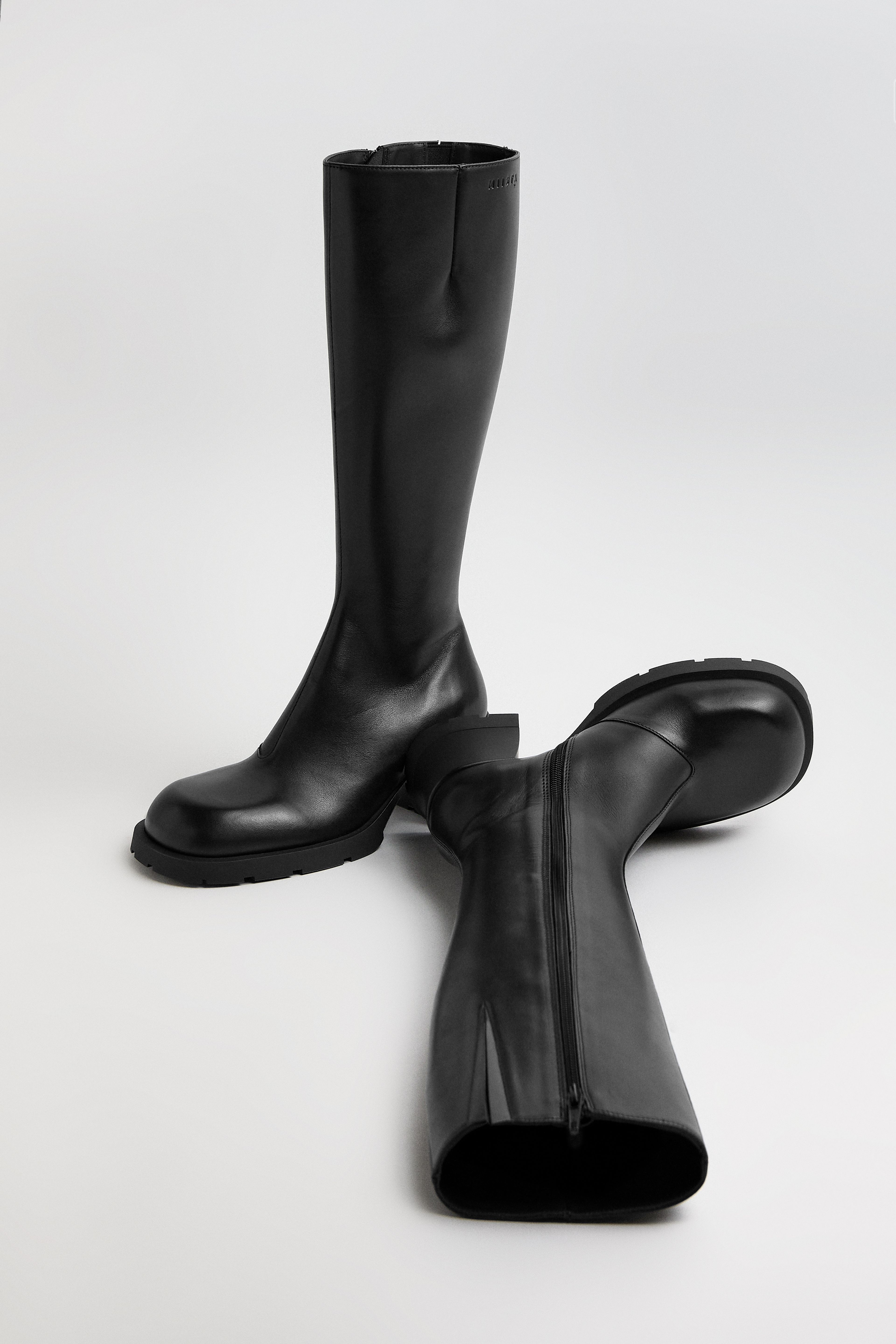 Nadine Black Tall Boots | Miista | Designed & Handmade in Europe