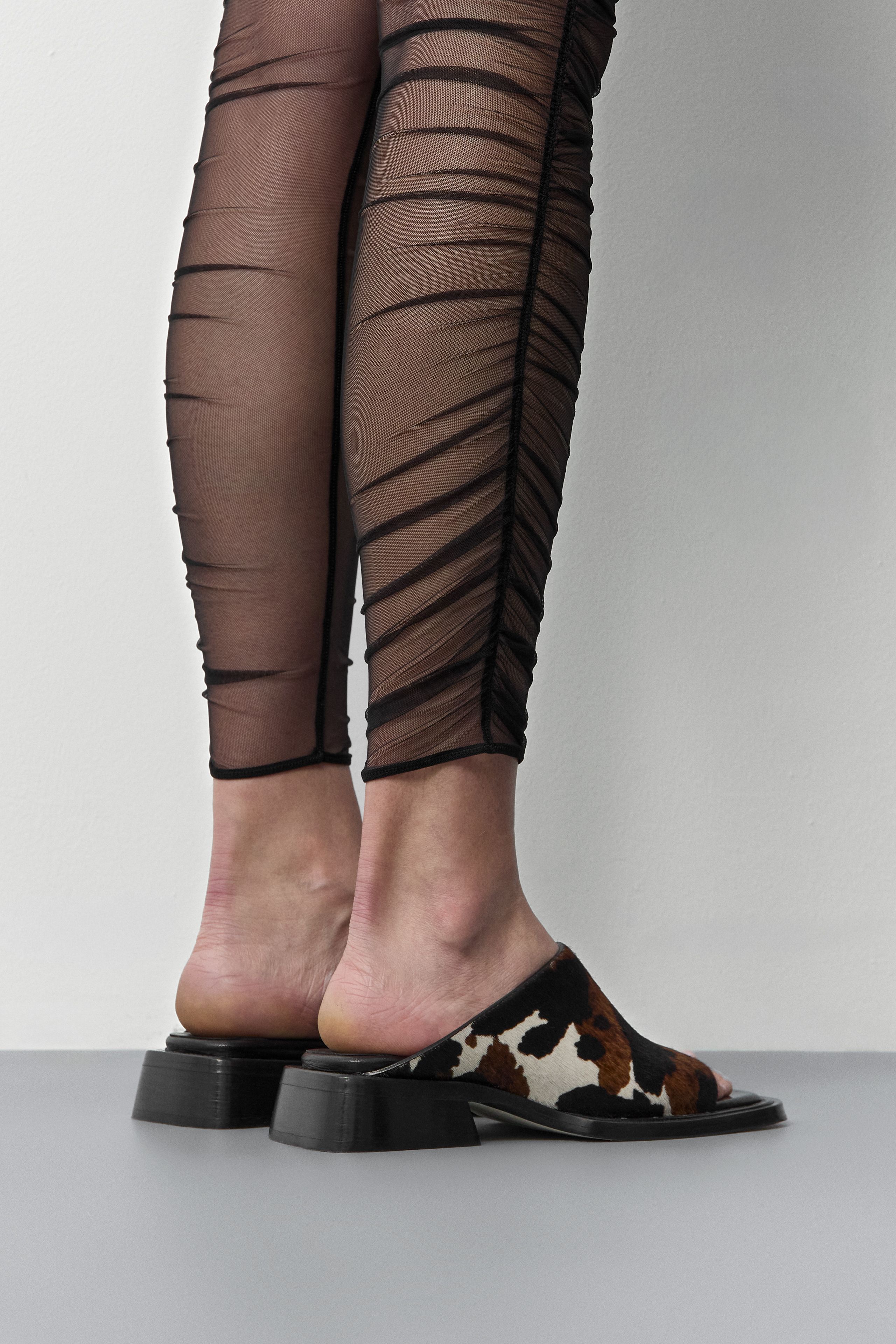 Alendra Sandals - Cow Print Ponyhair Leather | Miista