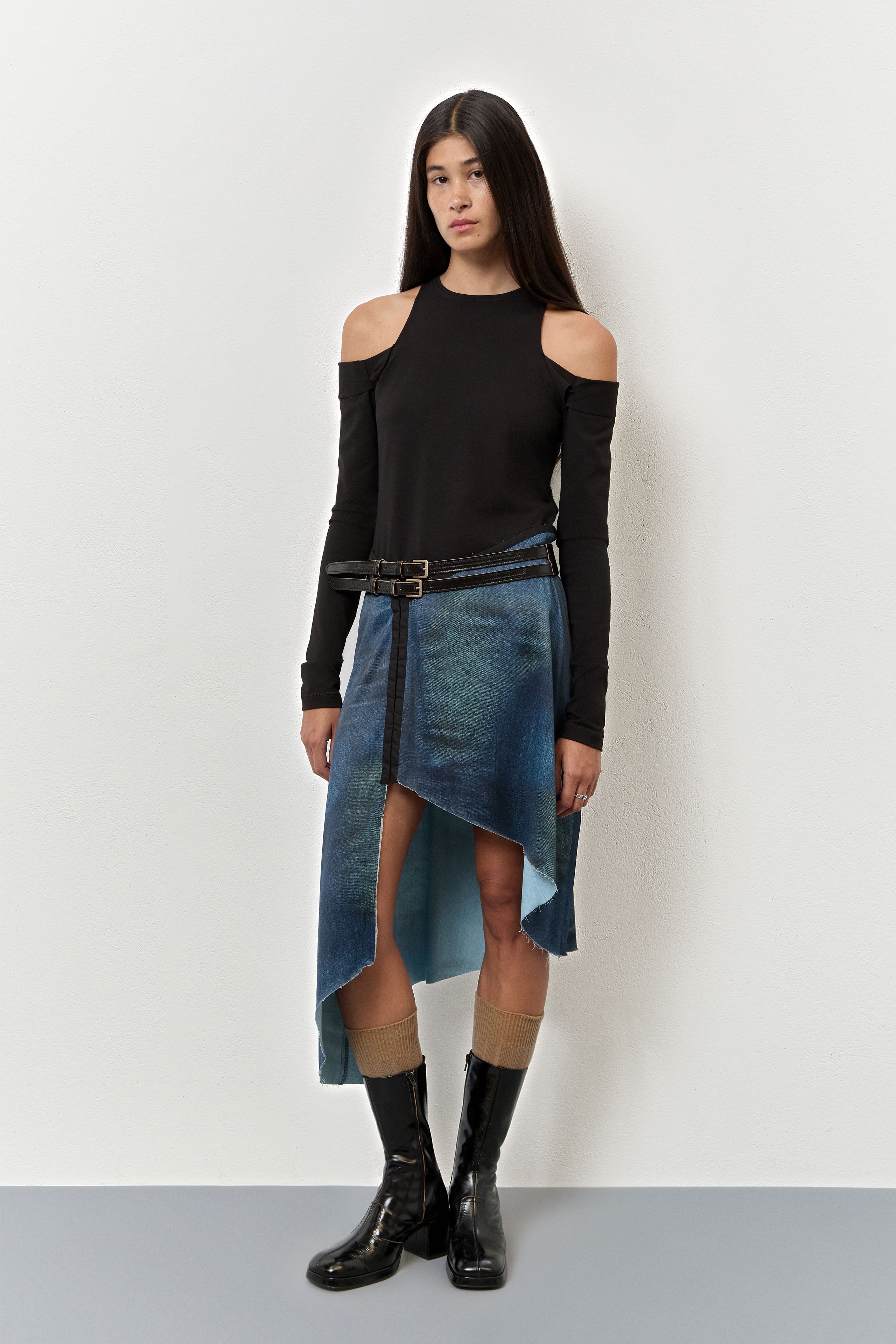 Cass Boots - Black Shiny Leather | Miista