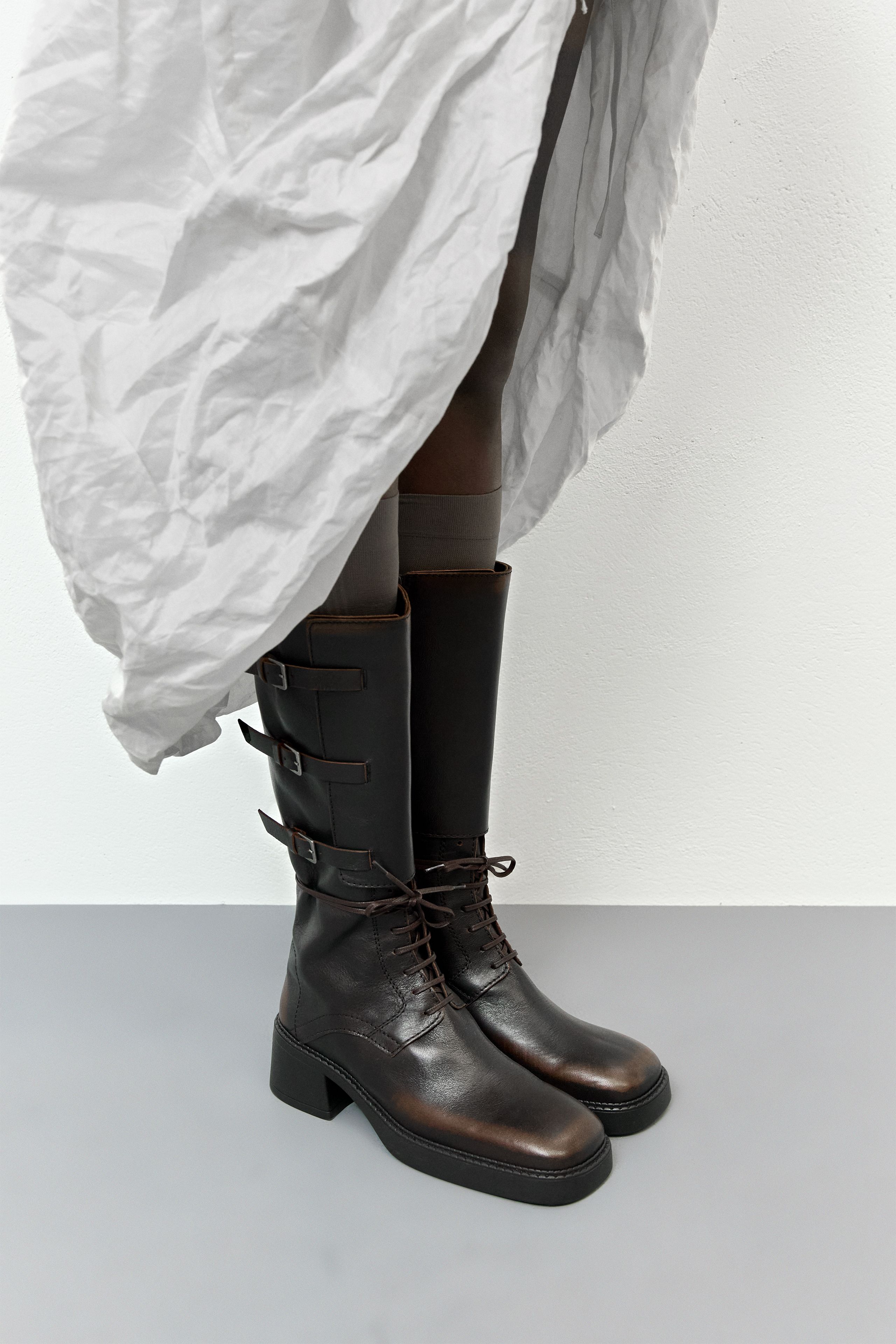靴 miista boots 38 🎁NEW/ NEVER WORN✓-Miista Donna Black Boots Size 38 Knee