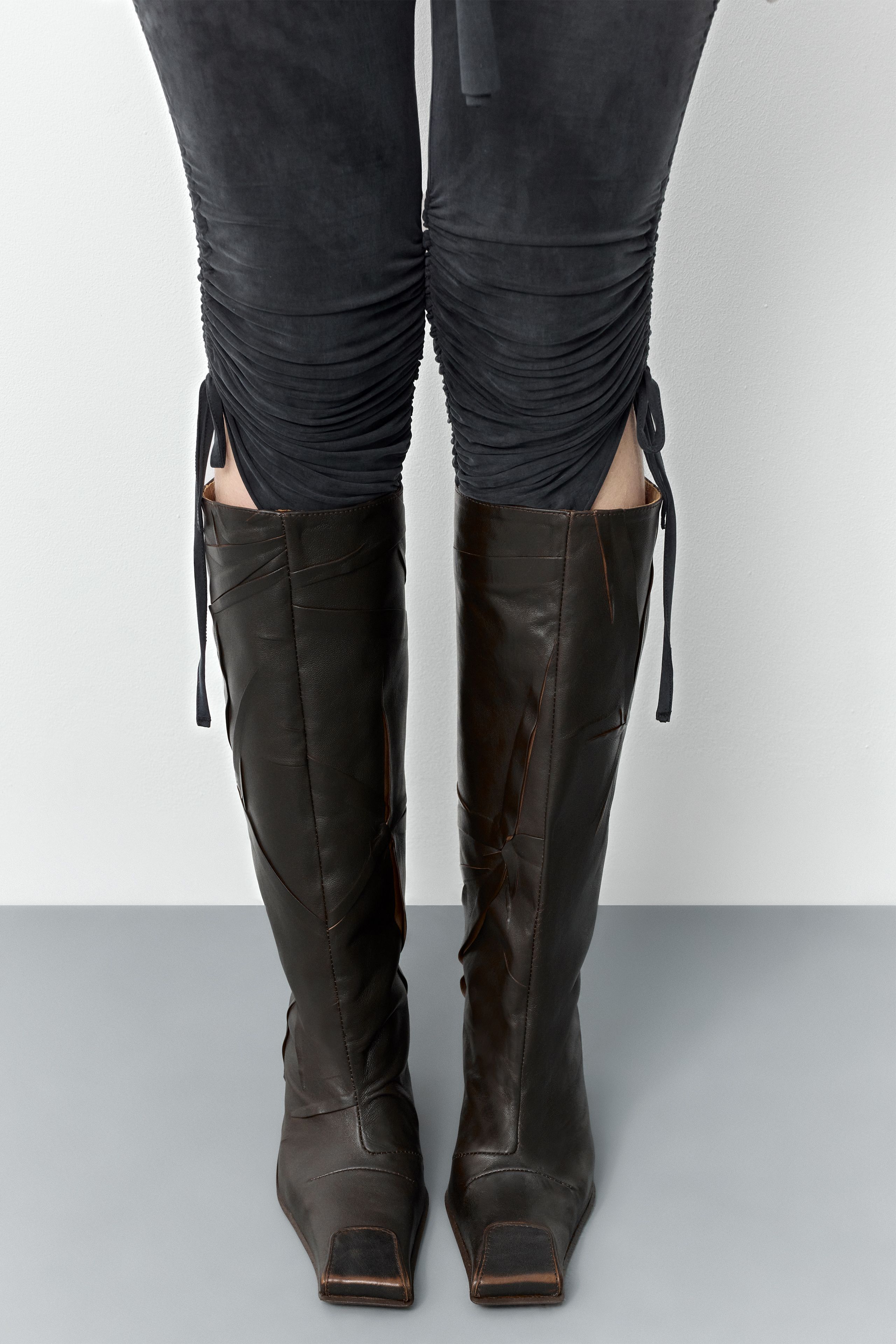 Ayleen Brown Tall Boots | Miista | Designed & Handmade in Europe