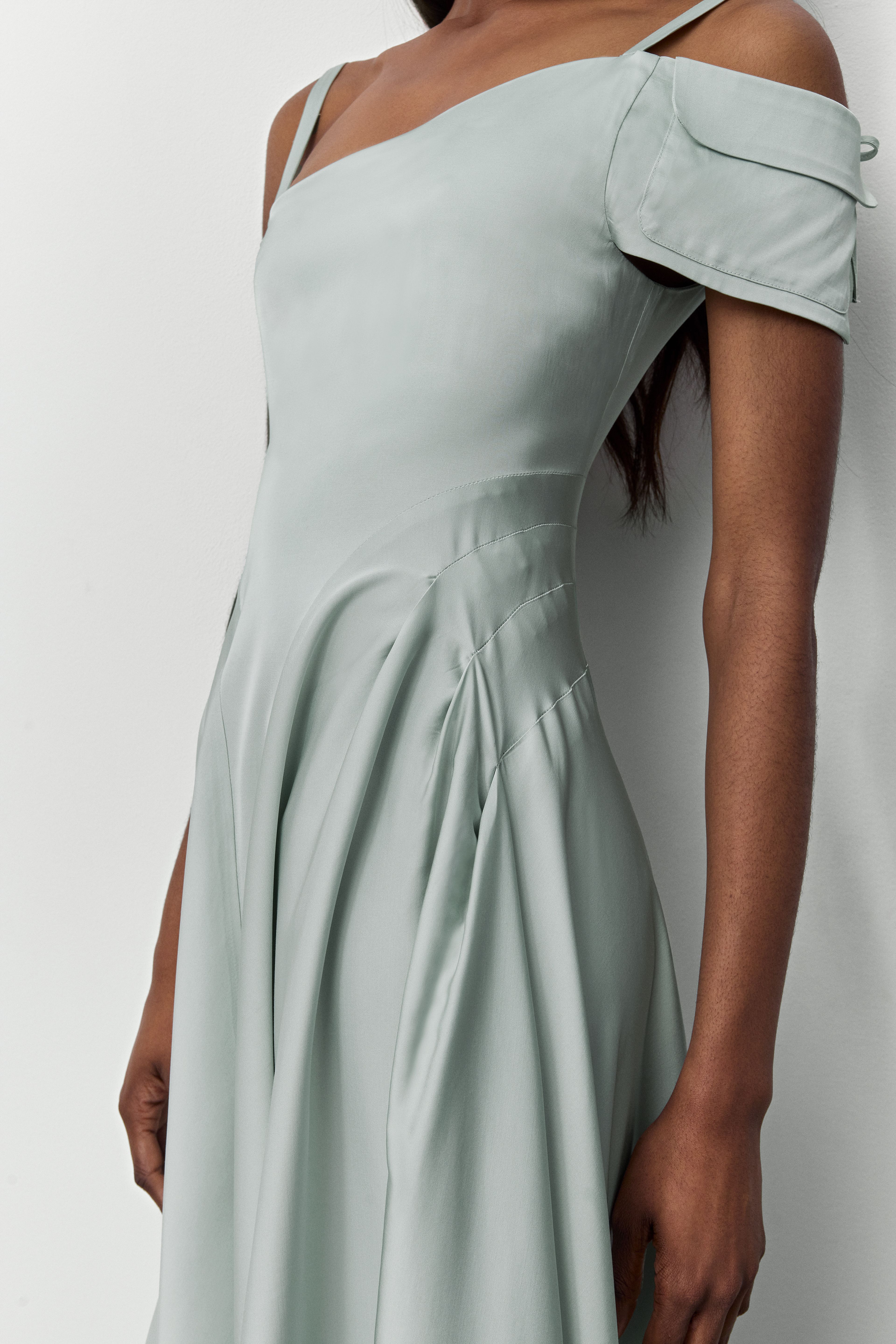 Rekka Mint Long Dress | Miista | Designed & Handmade in Europe