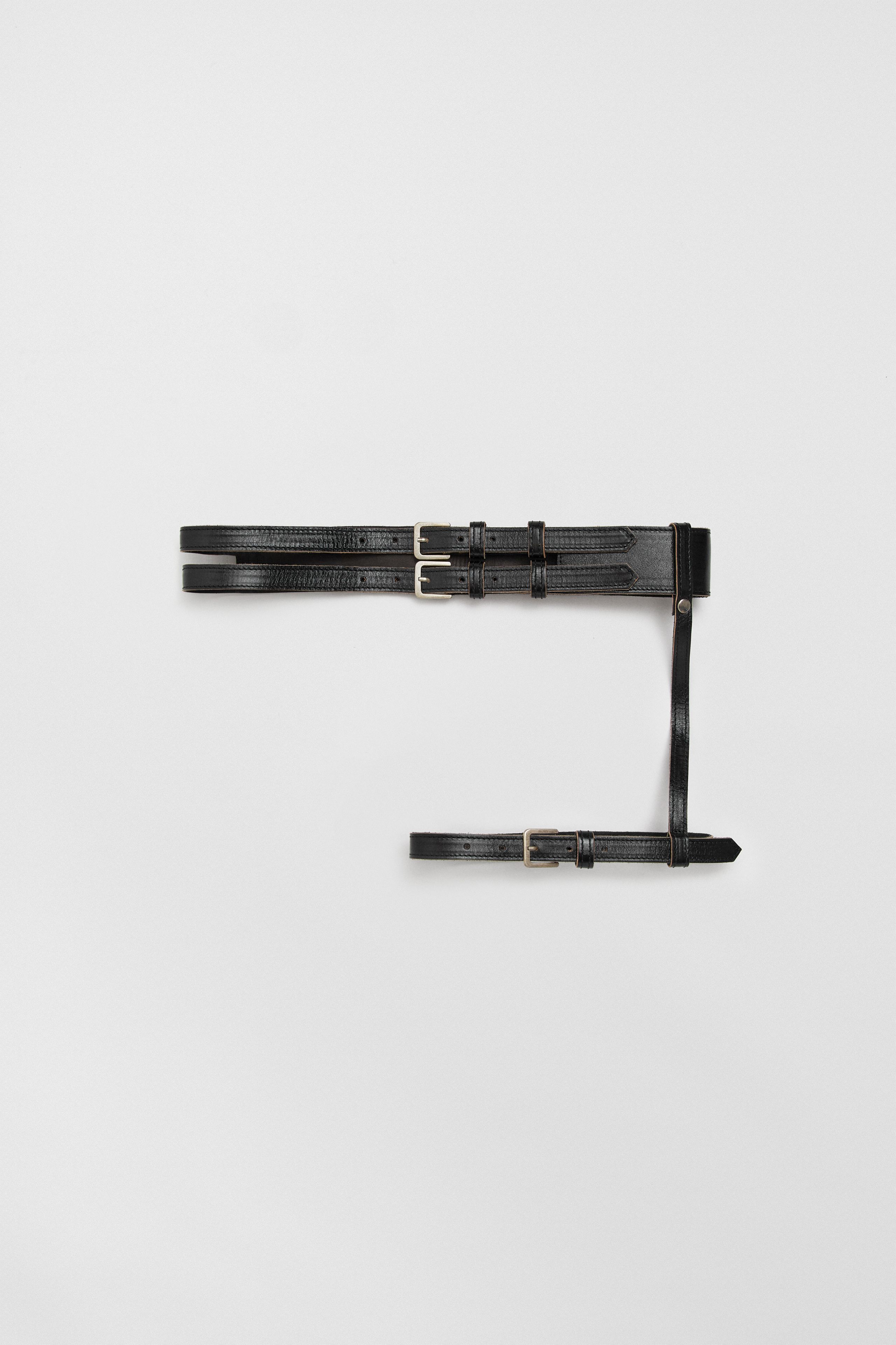 Leandra Belt - Black Leather | Miista