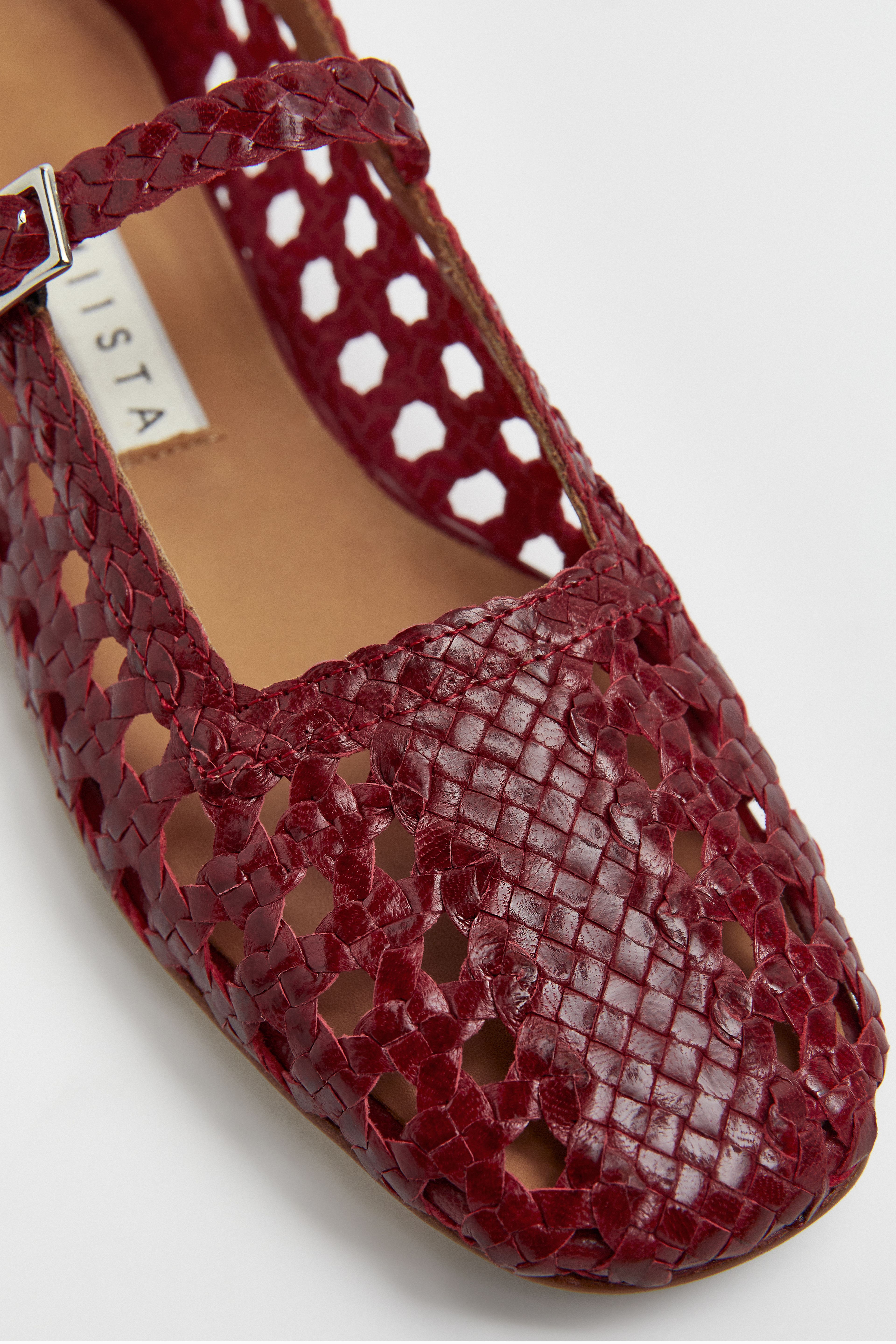 Yeida Dark Red Ballerinas | Designed & Handmade in Europe