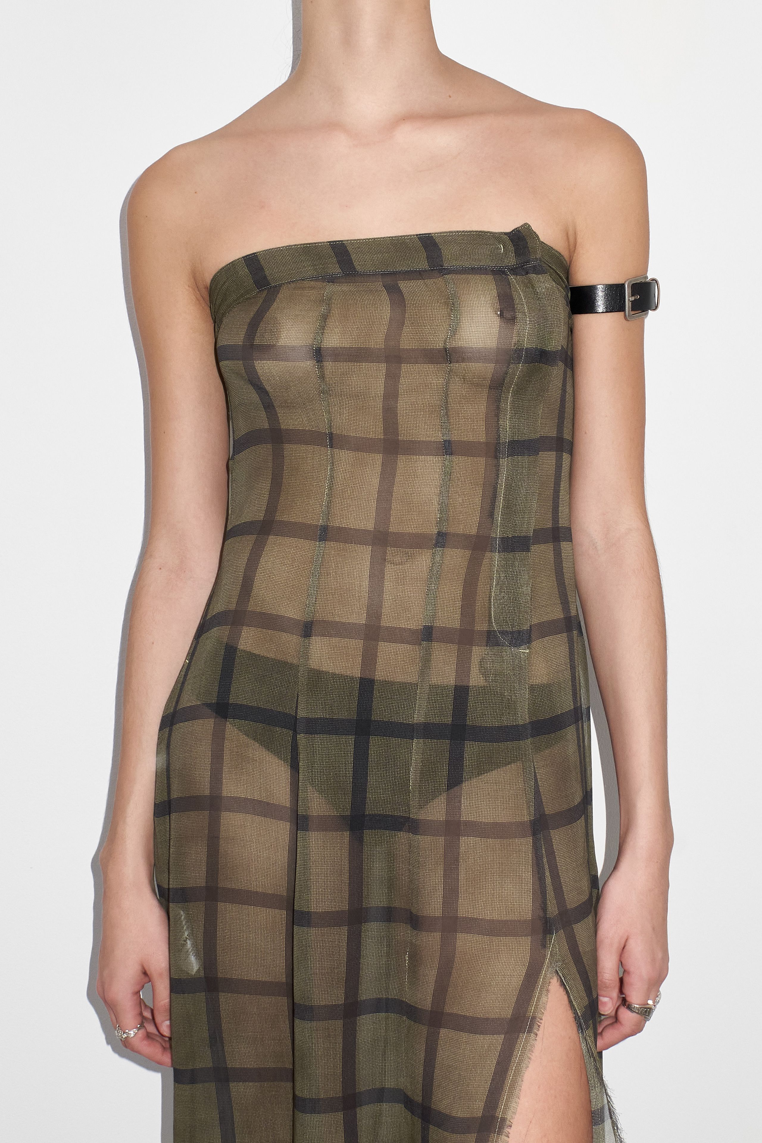 Kelemi Georgette Check Dress | Miista