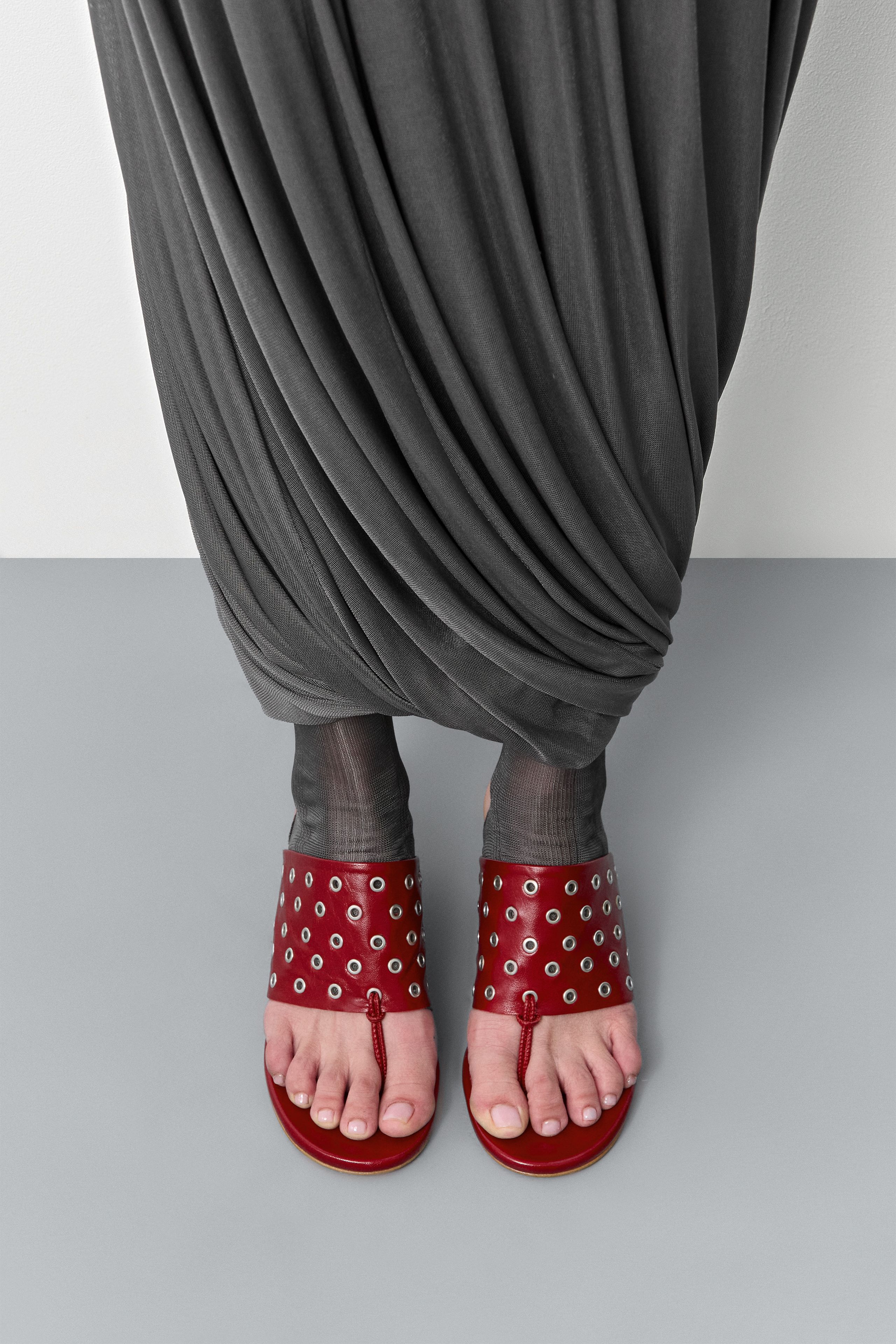 Cedella Sandals - Red Leather | Miista