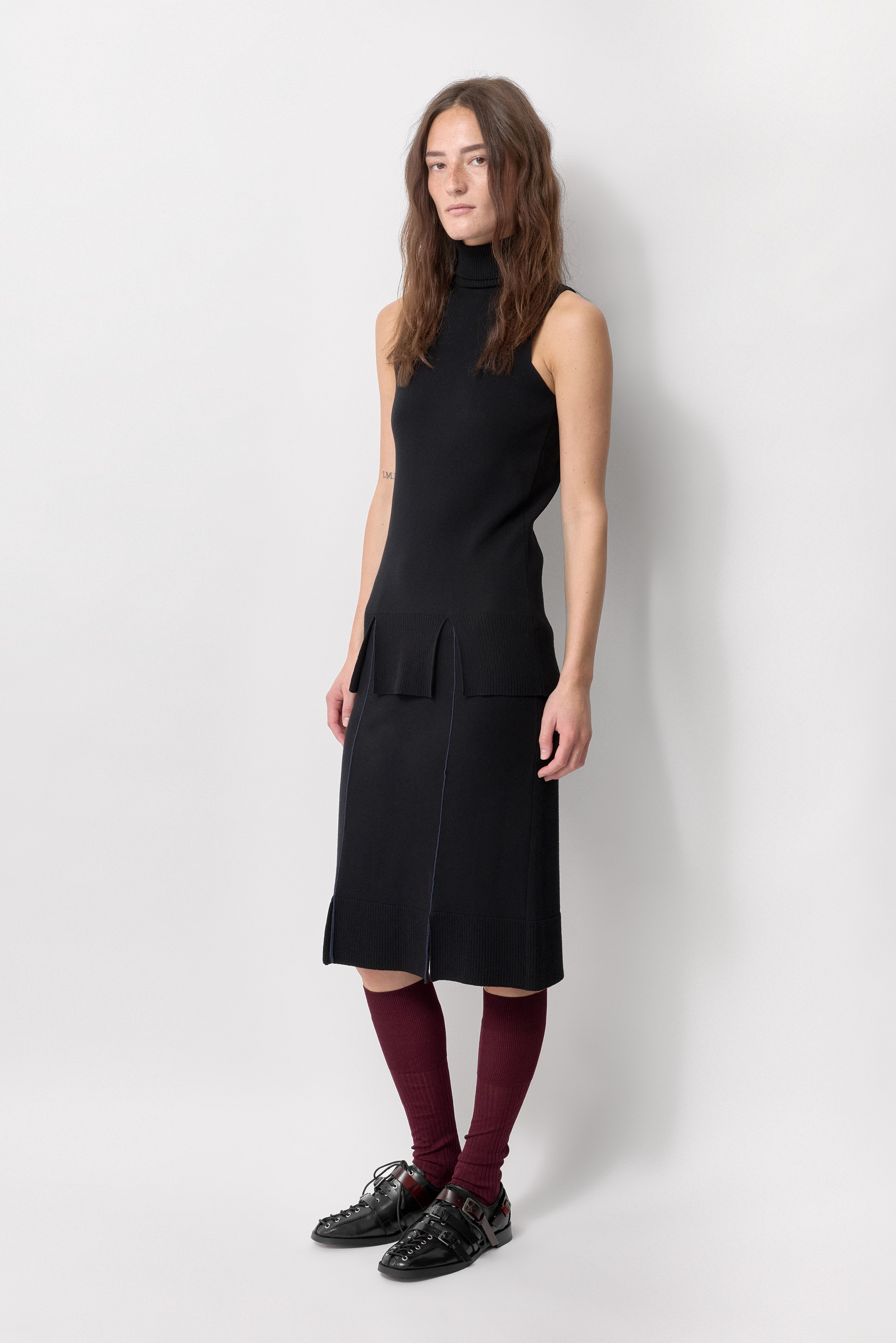 Cobie Loafers - Black Burgundy Leather Derby | Miista | Designed & Handmade in Europe