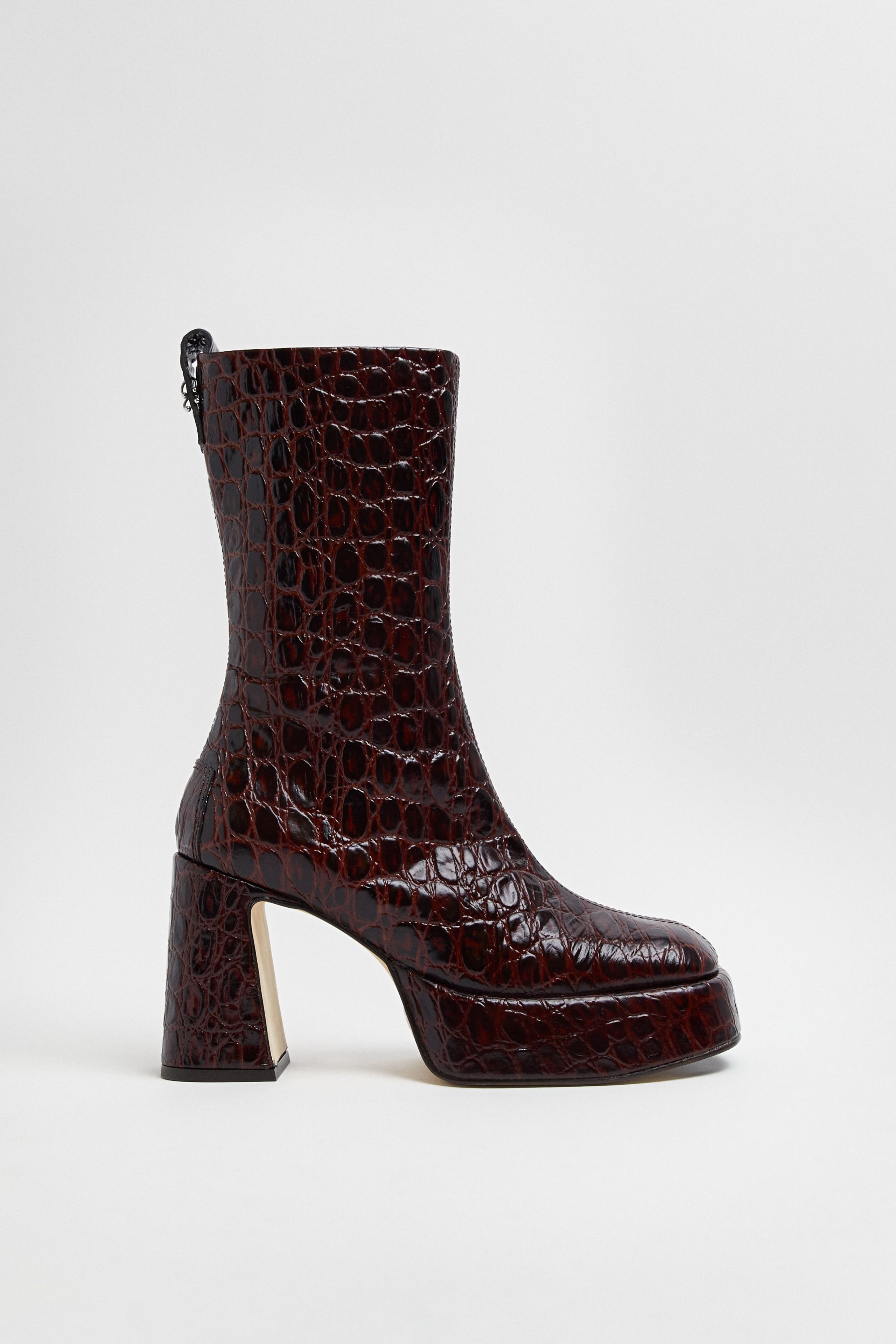 Crocodile Izamayeah Boots Apple Brown Coco Boots Miista