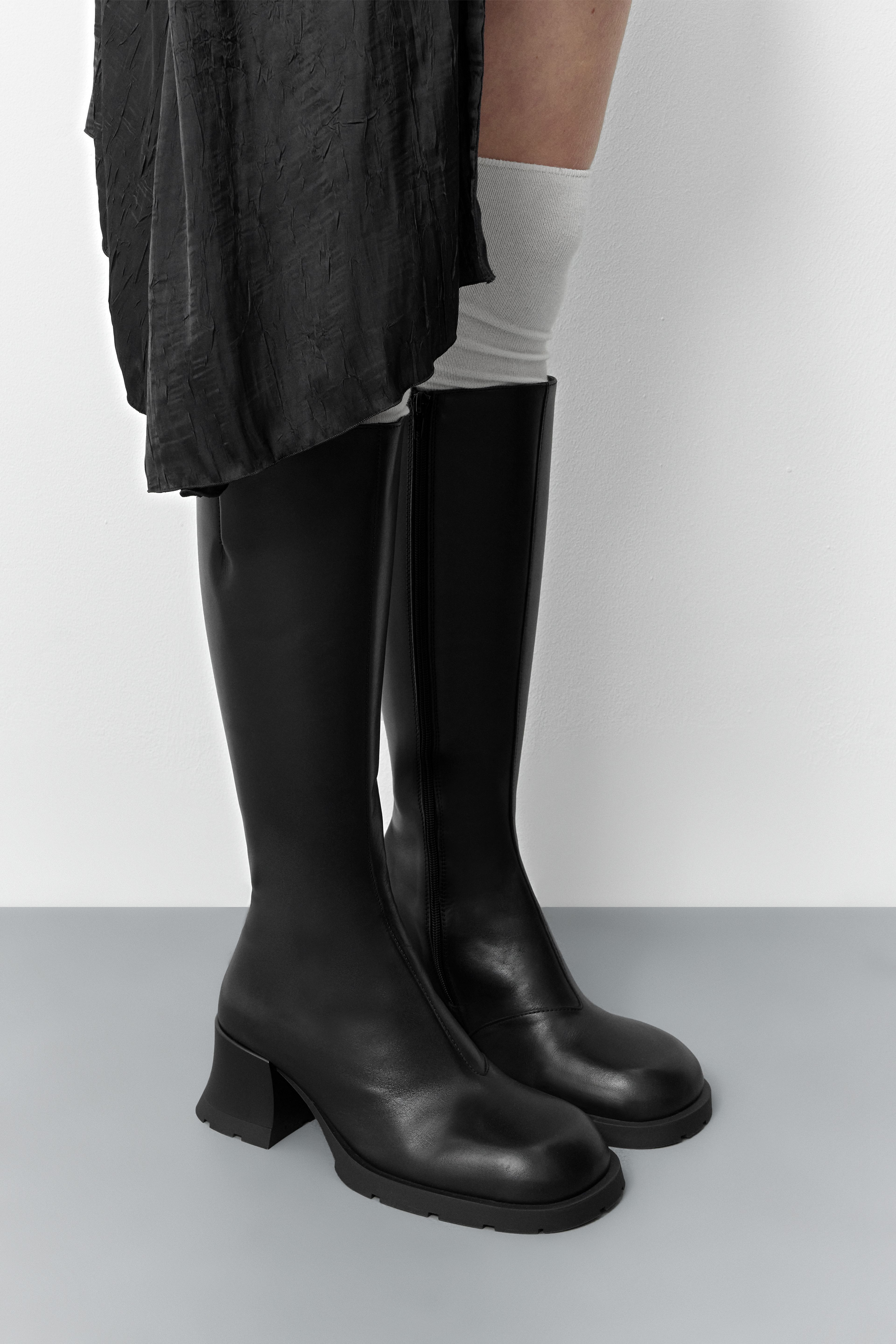 Nadine Black Tall Boots | Miista | Designed & Handmade in Europe