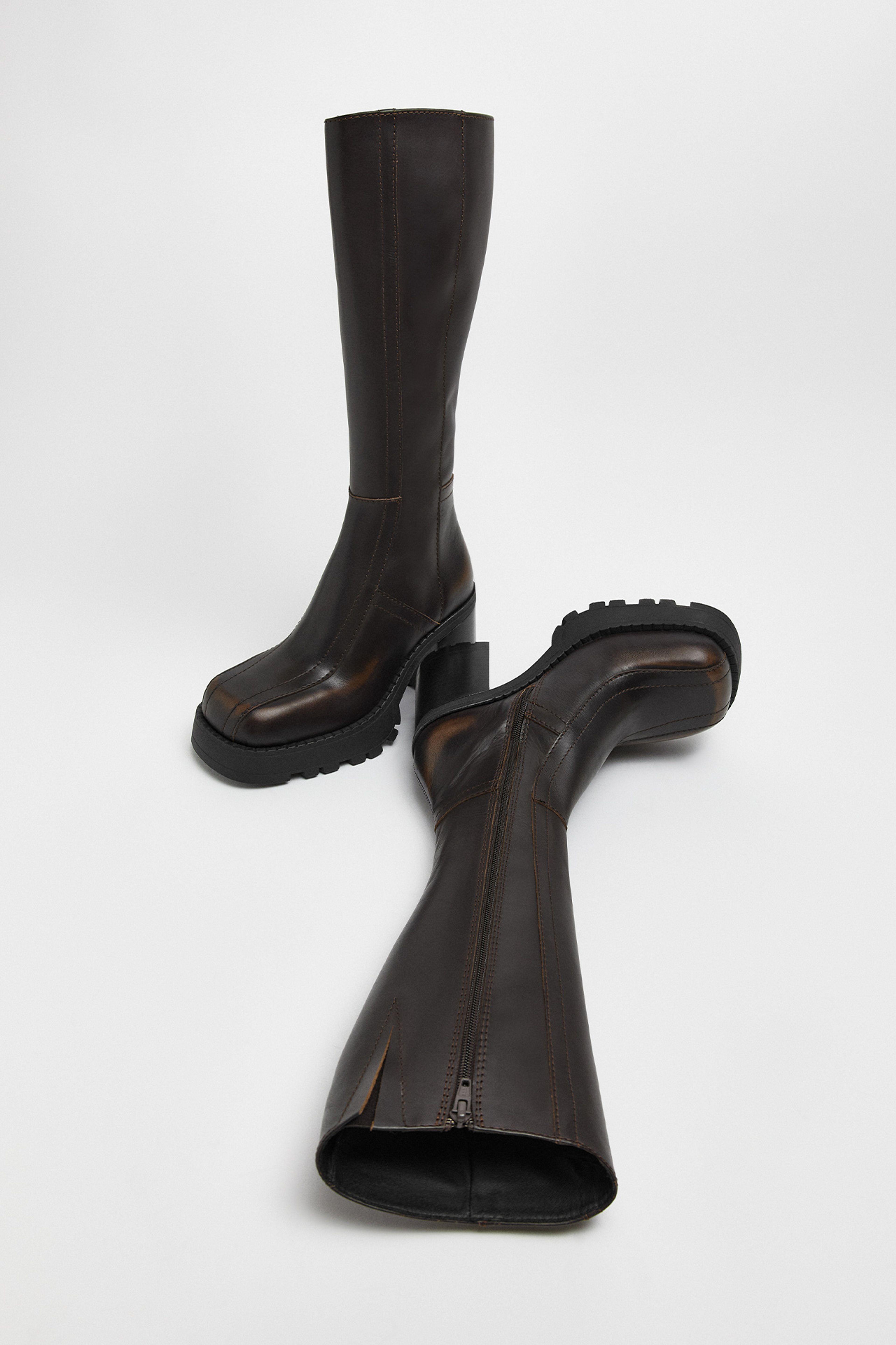 Dulce Brushed Tall Boots | Miista Europe | Made In Portugal