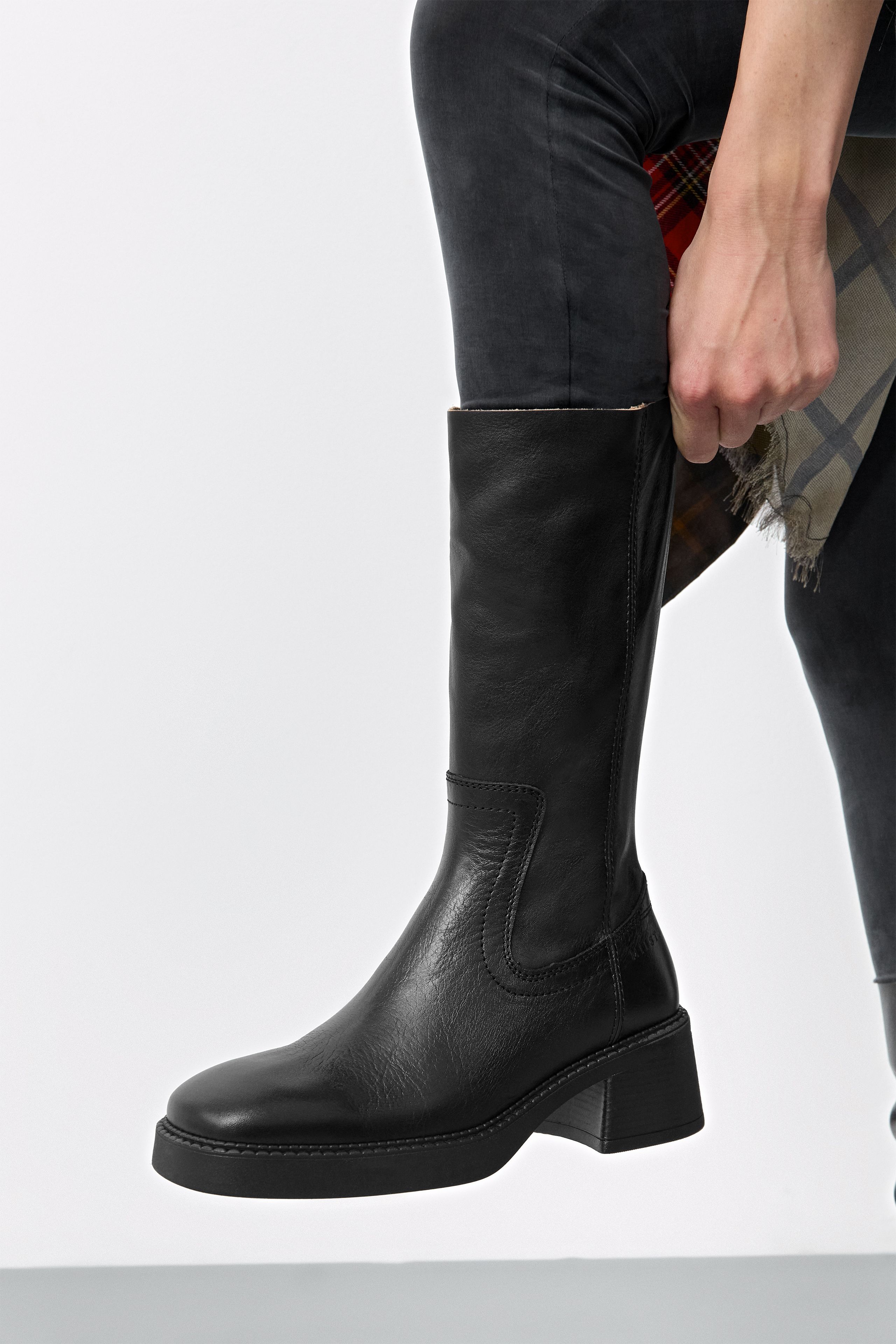 Marlies Boots - Black Leather | Miista