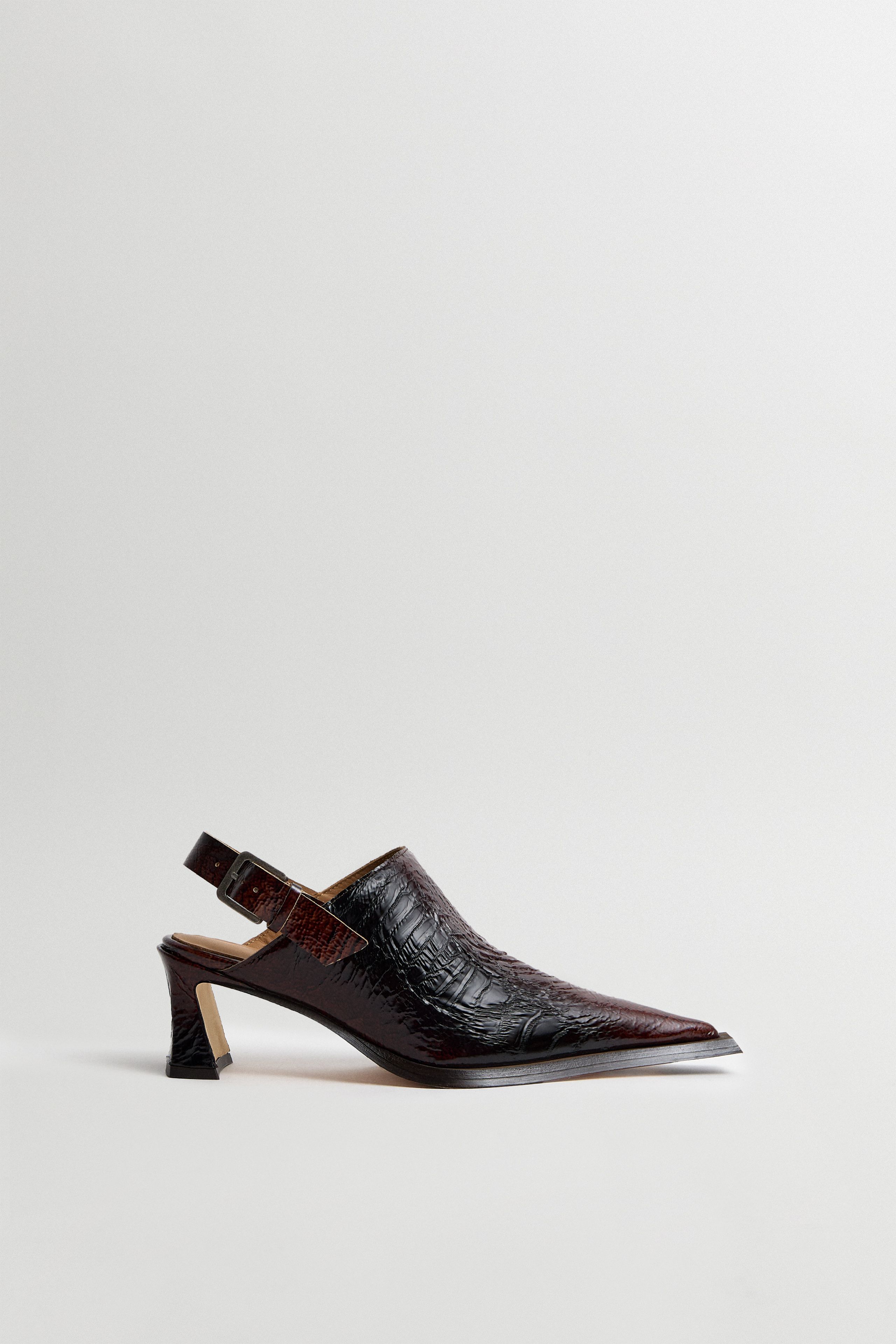 Inma Brown Snake Buckled Mules | Miista | Designed & Handmade in Europe