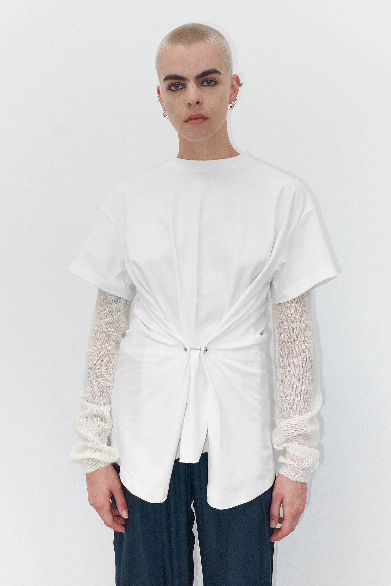 Maura Off White Piercing T-Shirt | Miista