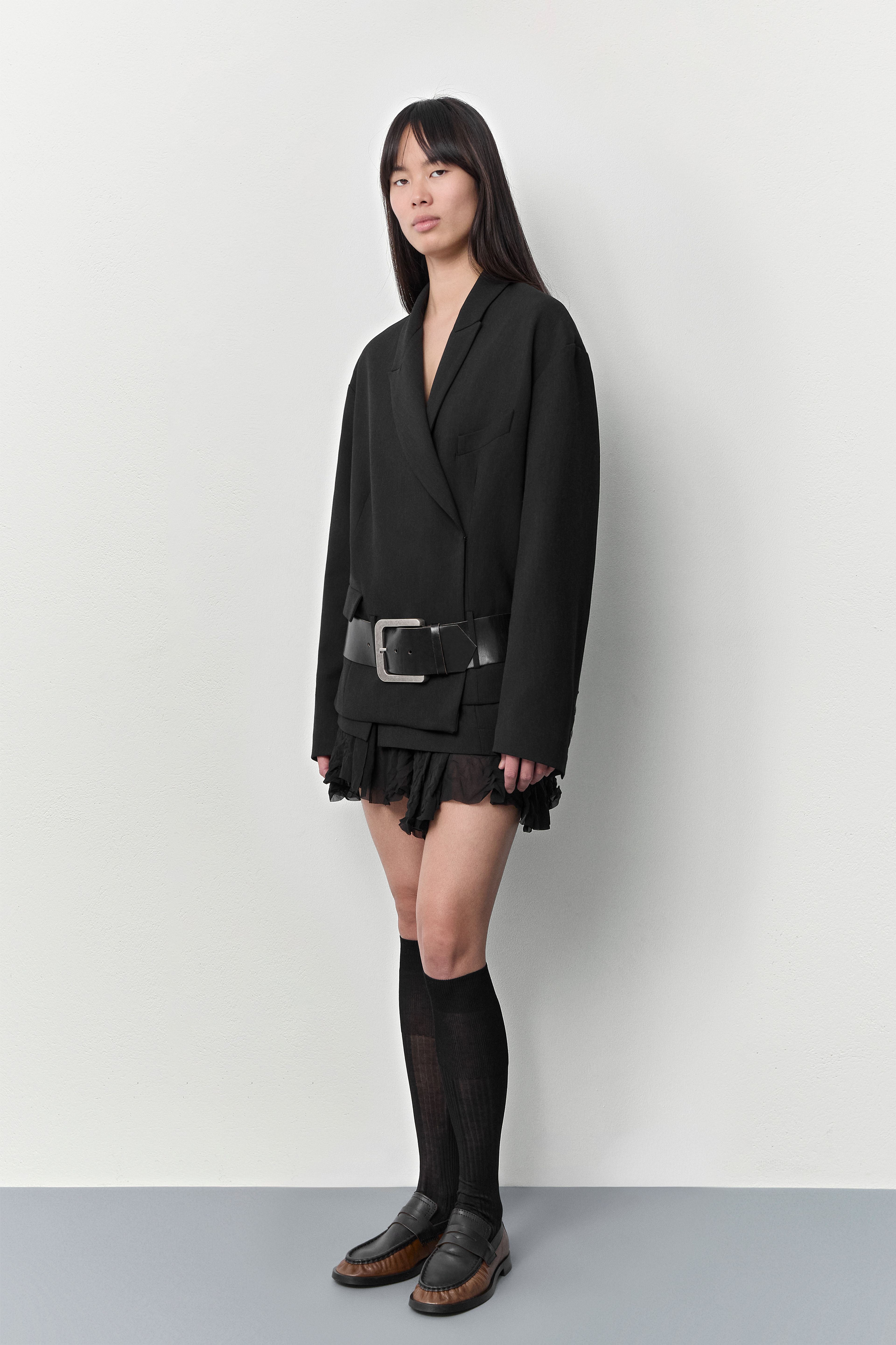 Zita Loafers - Tan Black Leather | Miista | Designed & Handmade in Europe