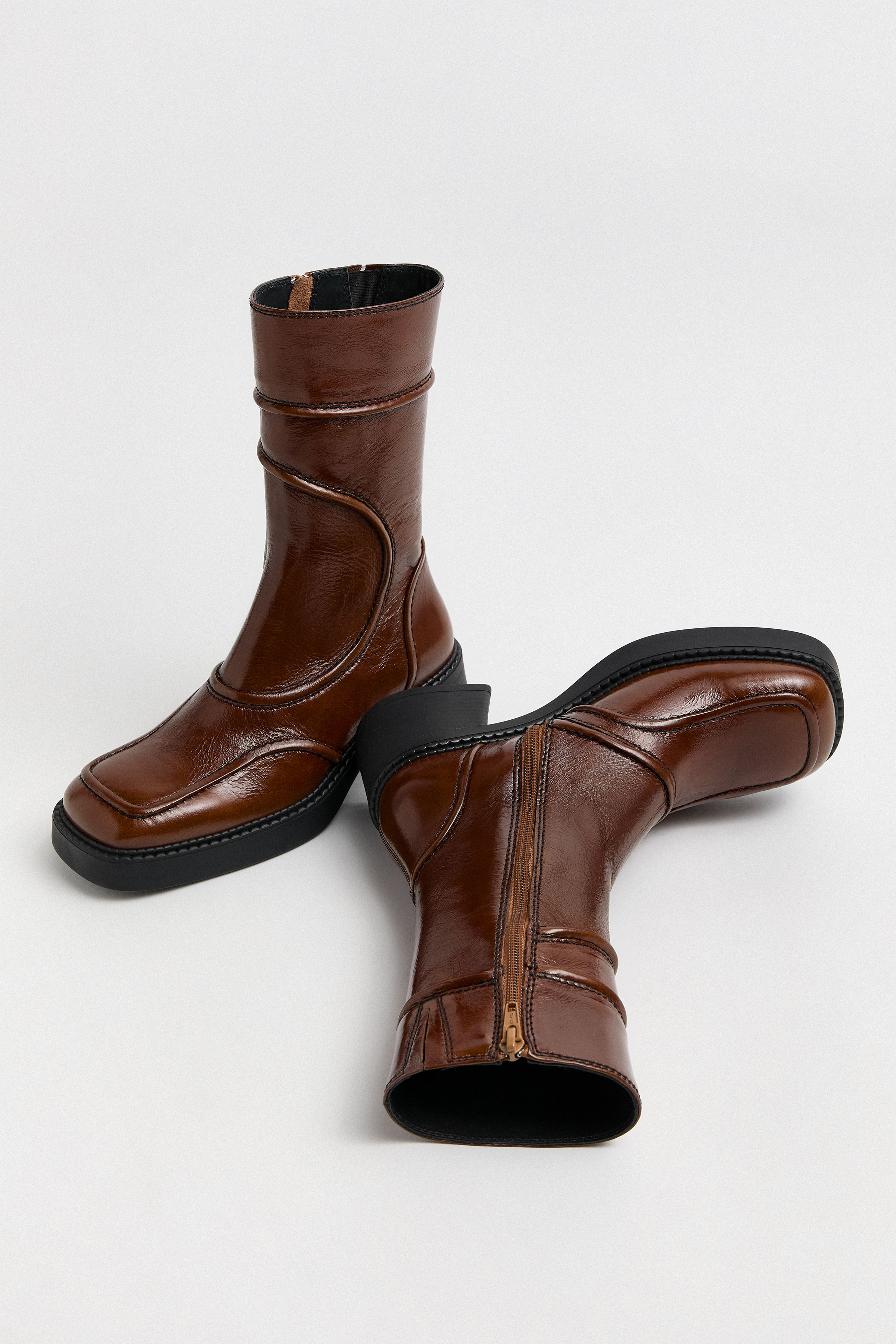 Malene Tan And Black Ankle Boots | Miista | Designed & Handmade in Europe