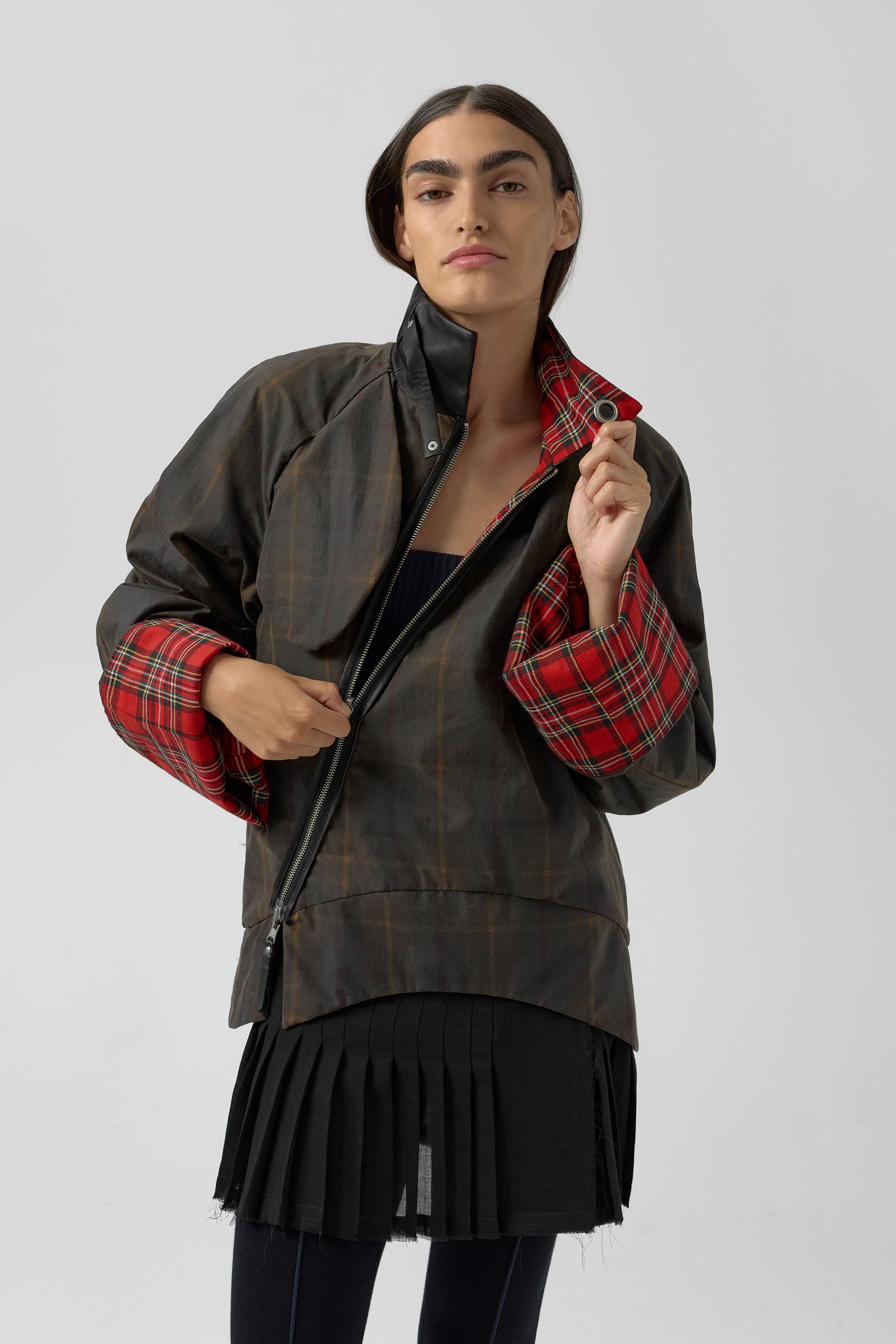 Ofelia Jacket - Brown Cotton | Miista | Designed & Handmade in Europe