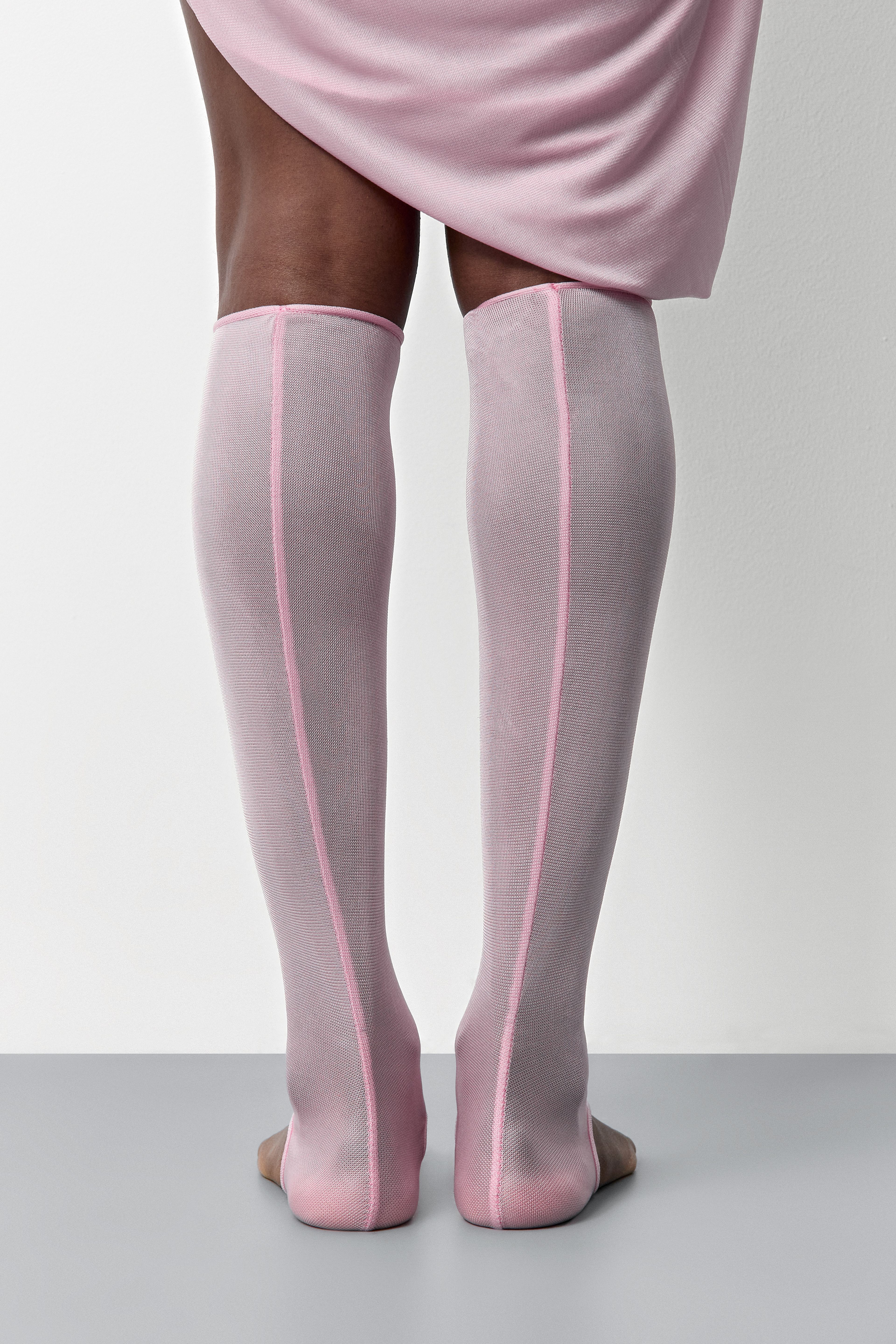 Andie Pink Stretch Socks | Miista | Designed & Handmade in Europe