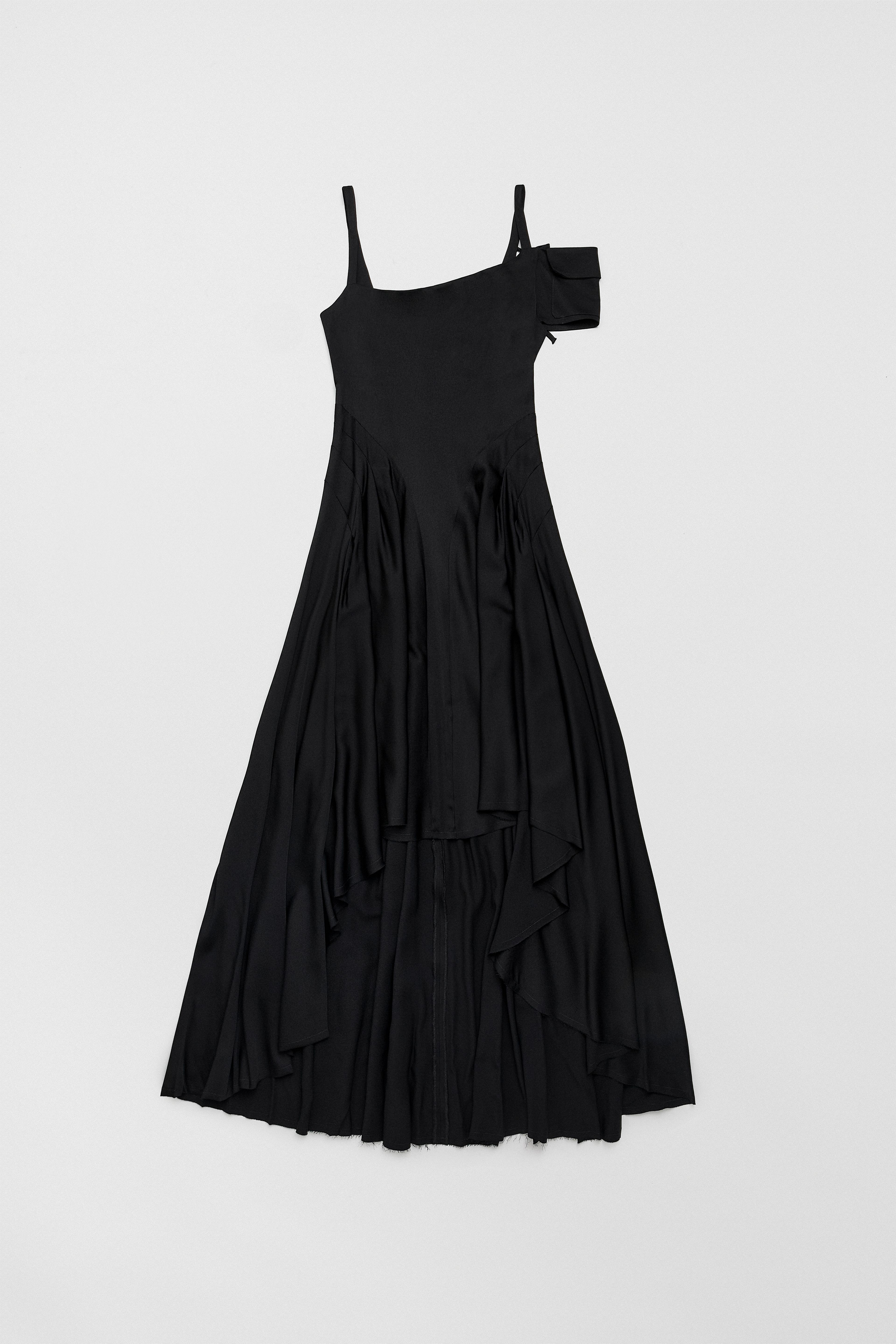 Rekka Black Long Dress | Miista | Designed & Handmade in Europe