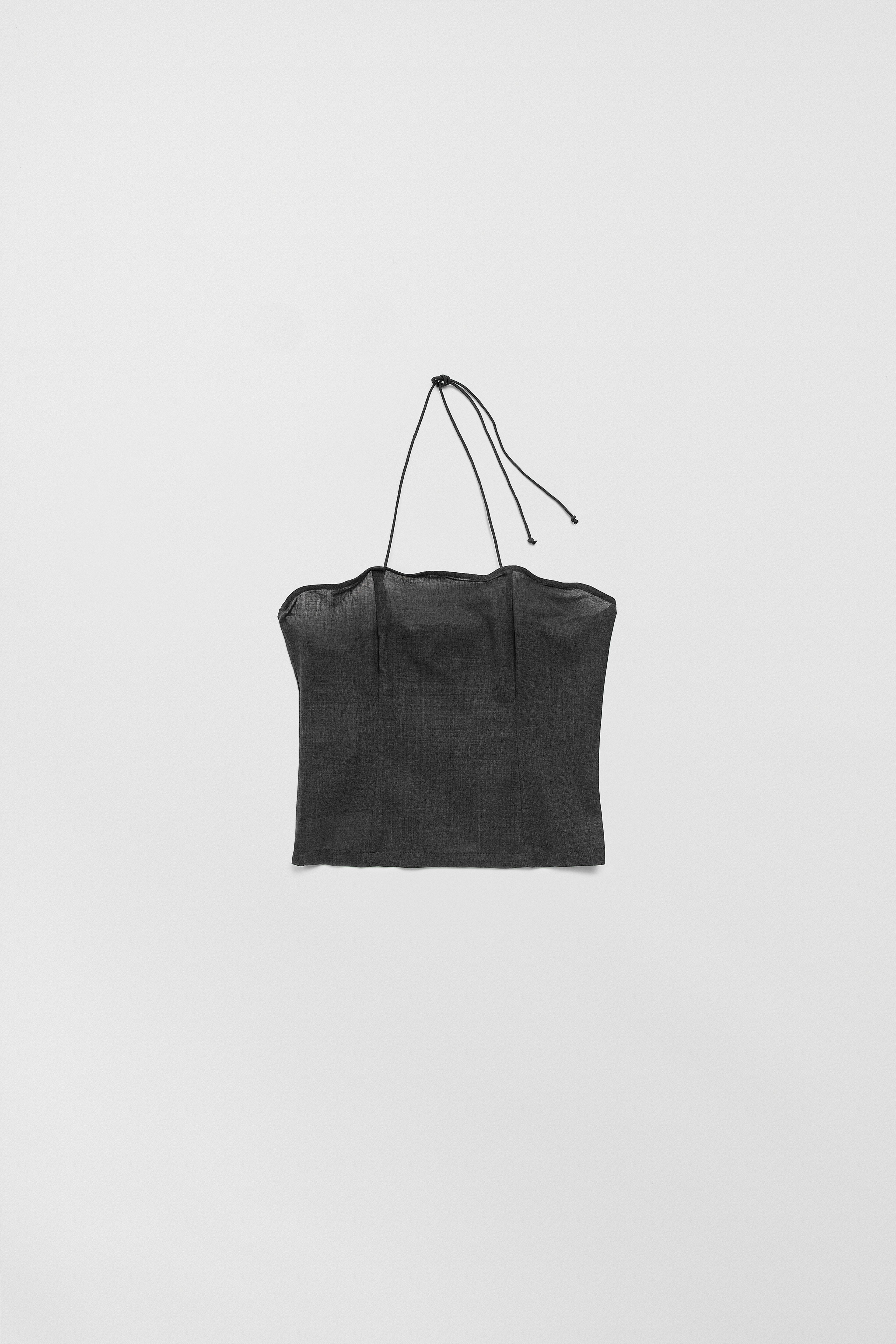 Shae Cement Grey Top | Miista | Designed & Handmade in Europe