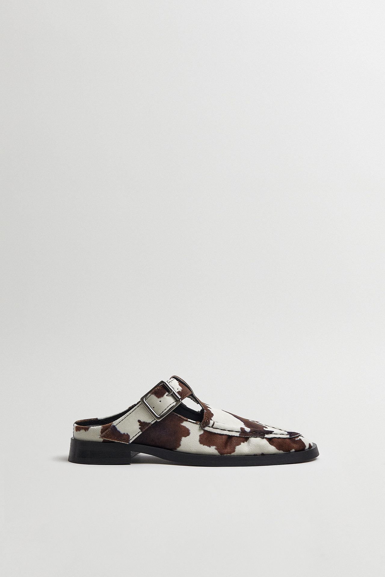 Gianna Cow Buckled Mules | Miista | Designed & Handmade in Europe