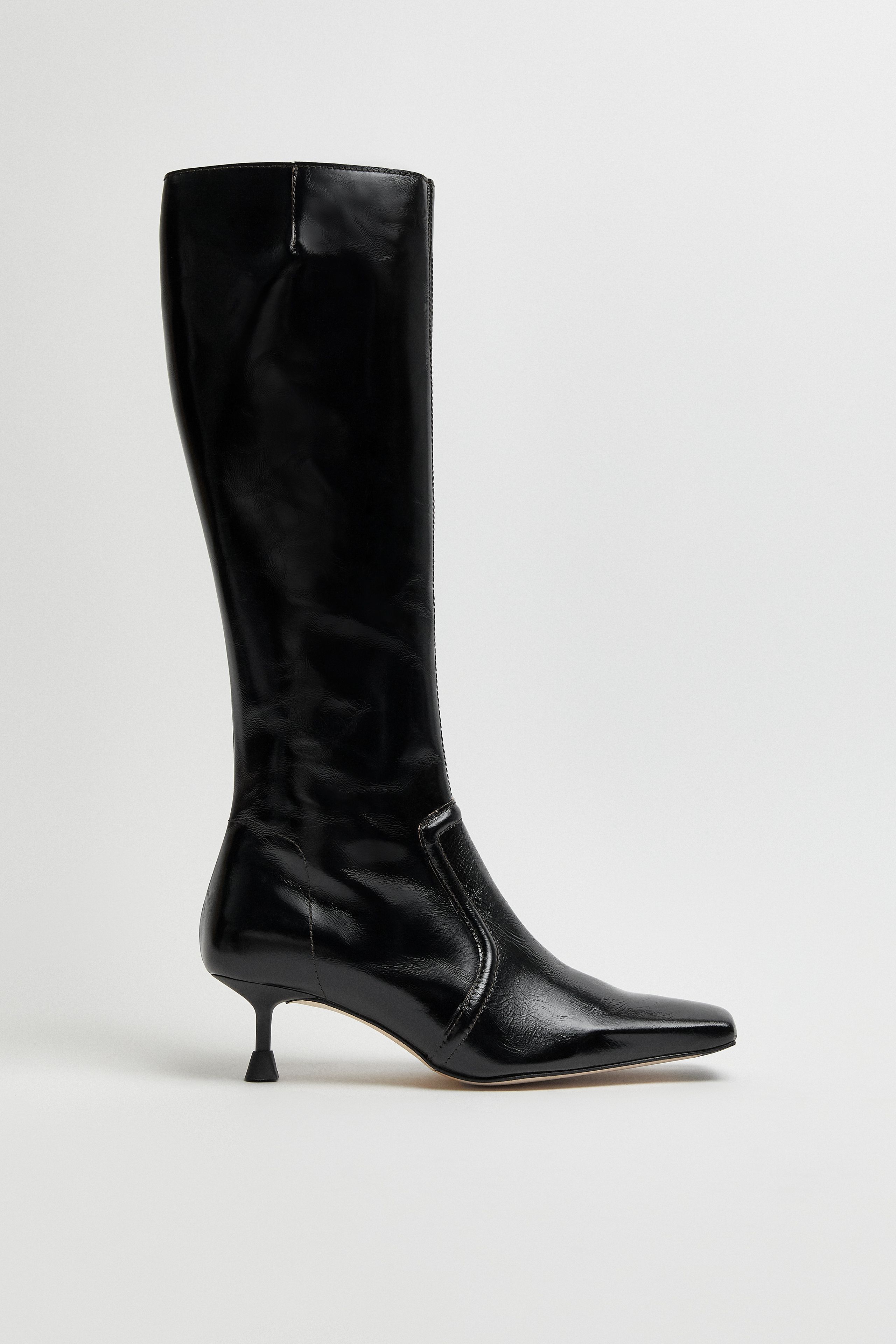 Vikki Black Tall Boots | Miista