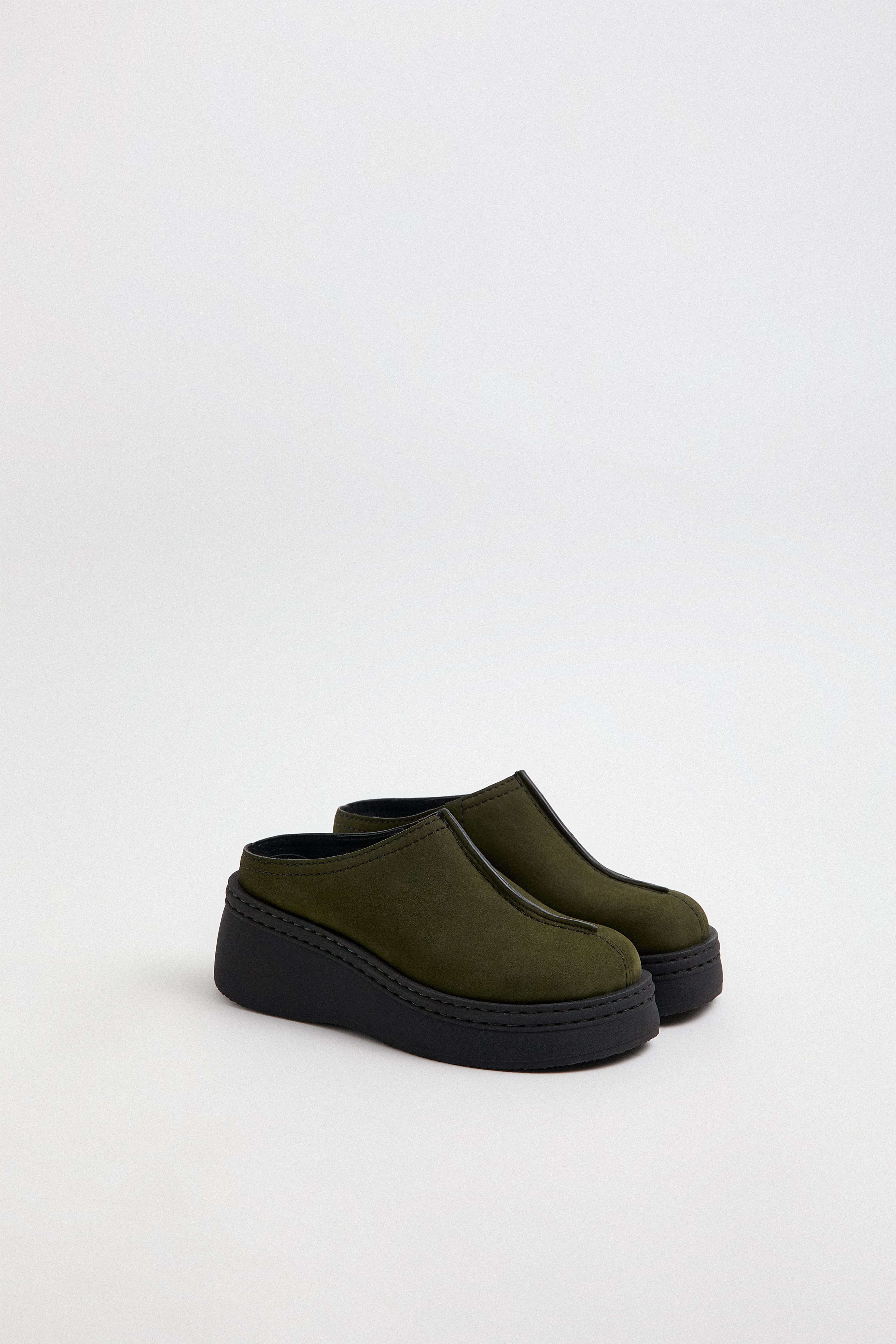 Mego Khaki Mules | Miista | Designed & Handmade in Europe