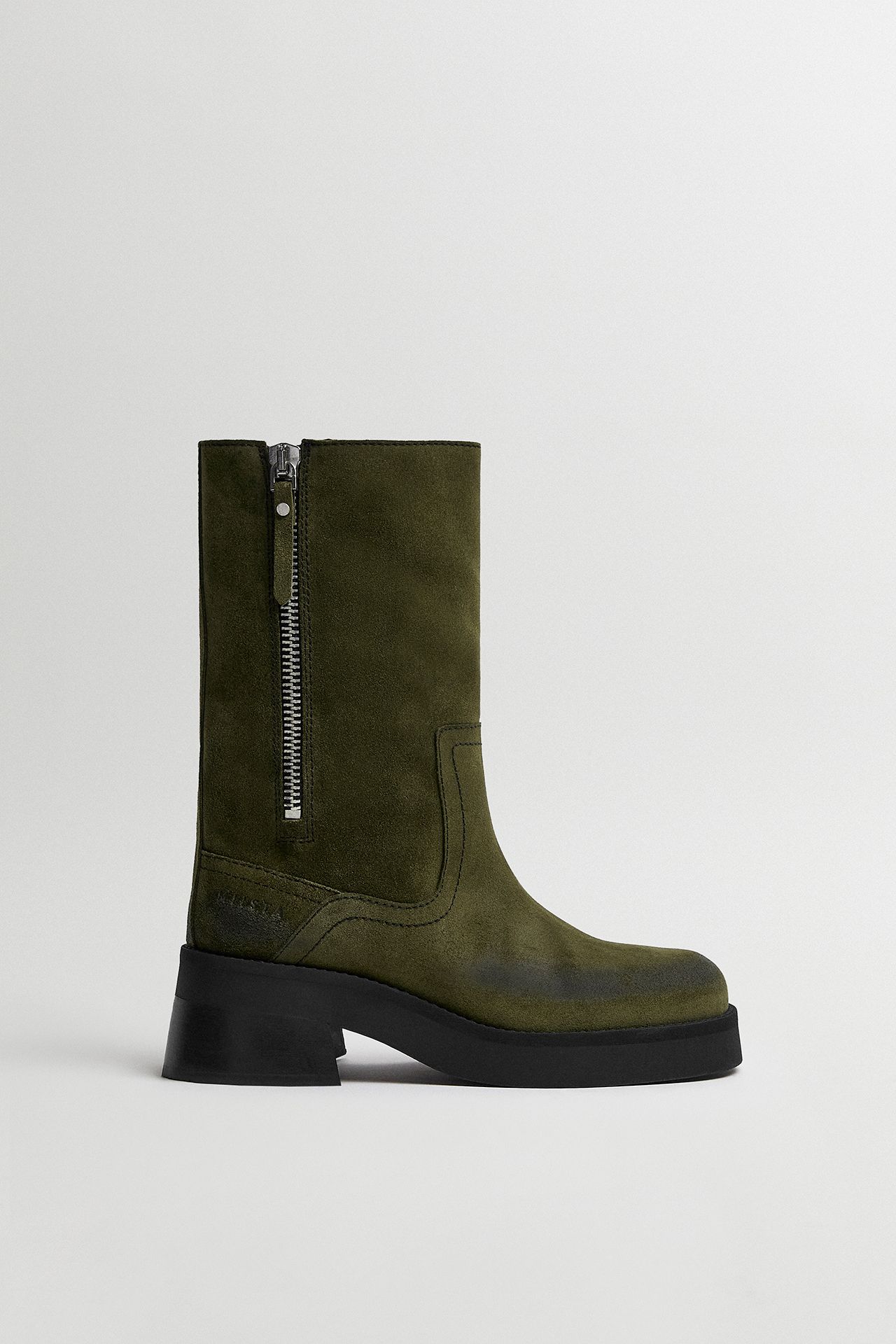 Gunda Khaki Suede Ankle Boots | Miista | Designed & Handmade in Europe