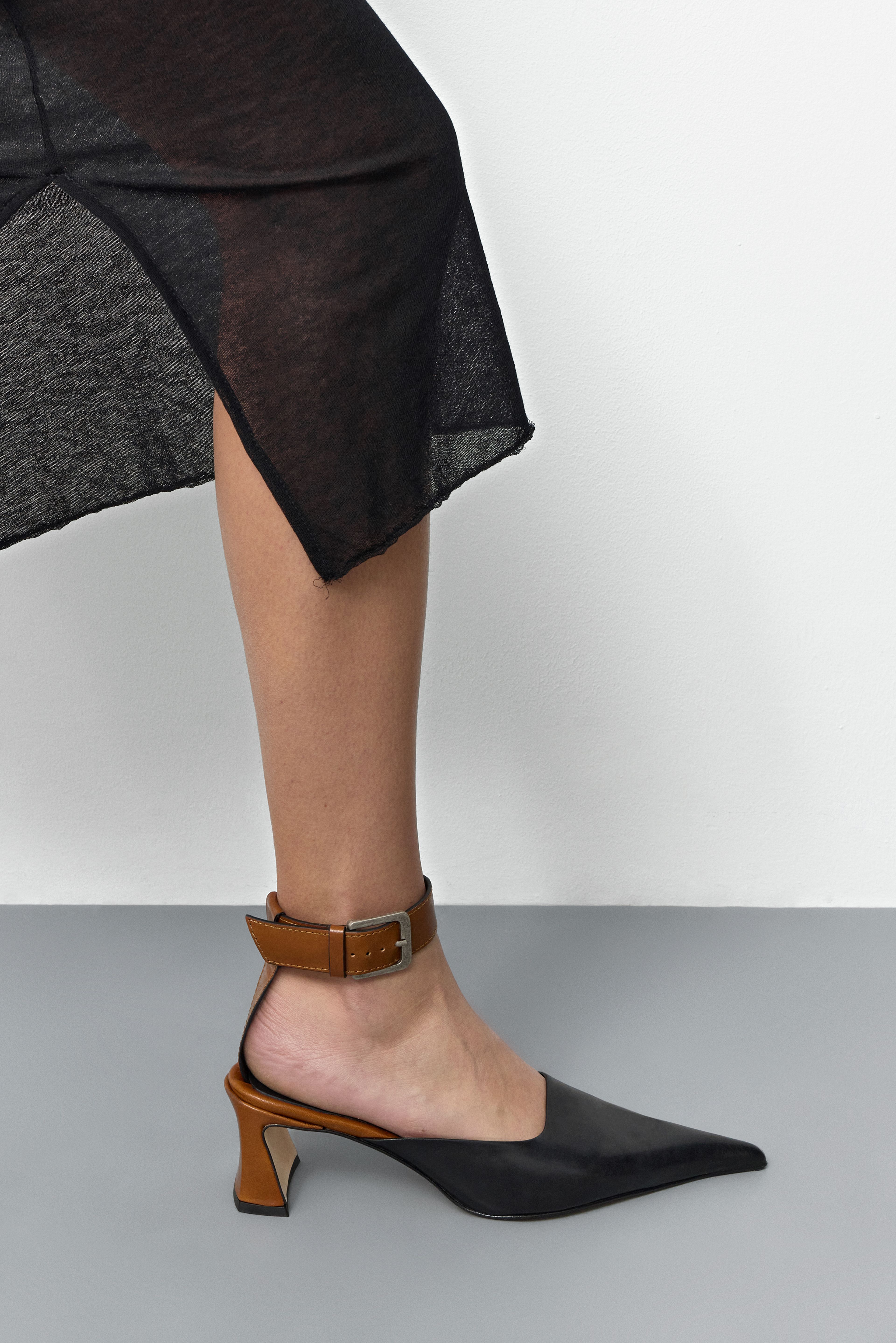 Qori Black Tan Ankle Strap Sandals | Miista | Designed & Handmade in Europe