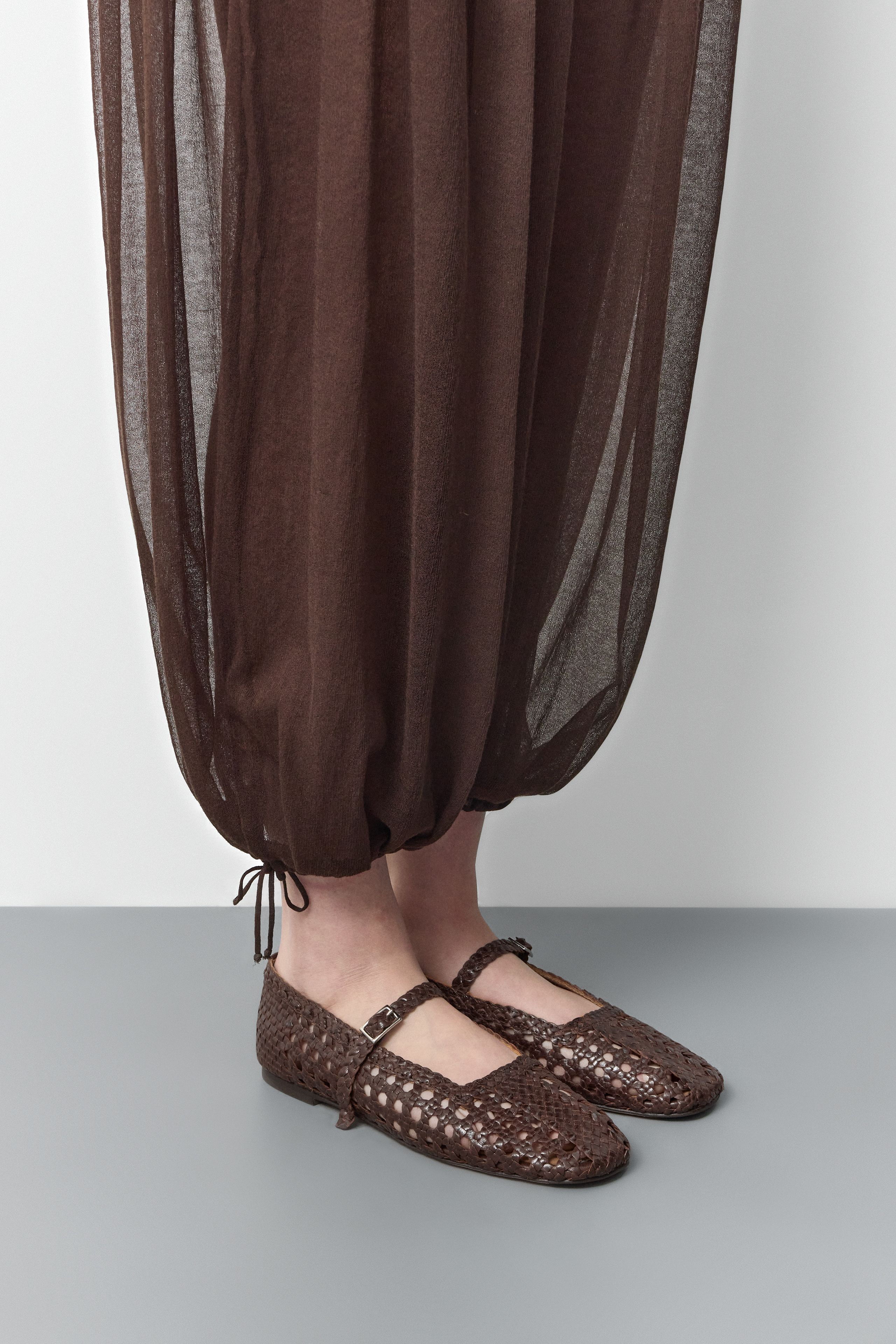 Yeida Chocolate Brown Ballerinas | Miista | Designed & Handmade in Europe