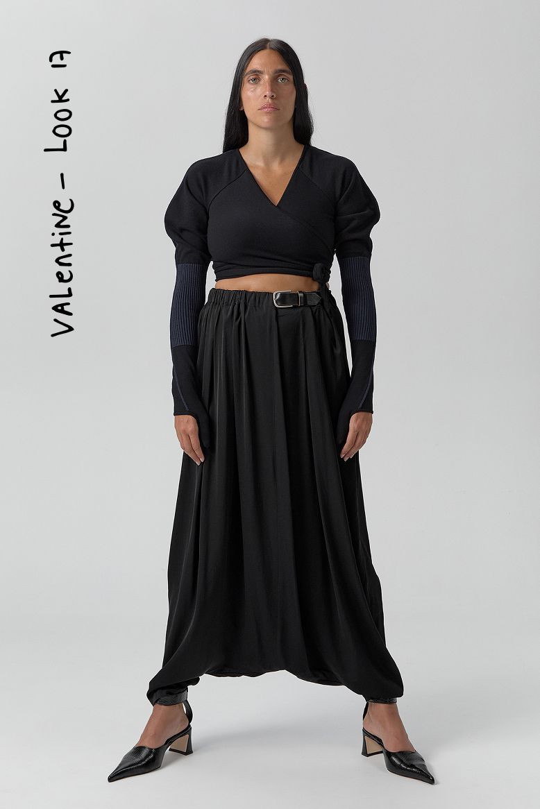 Riley Top - Black Extra Fine Merino Knit | Miista | Designed & Handmade in Europe