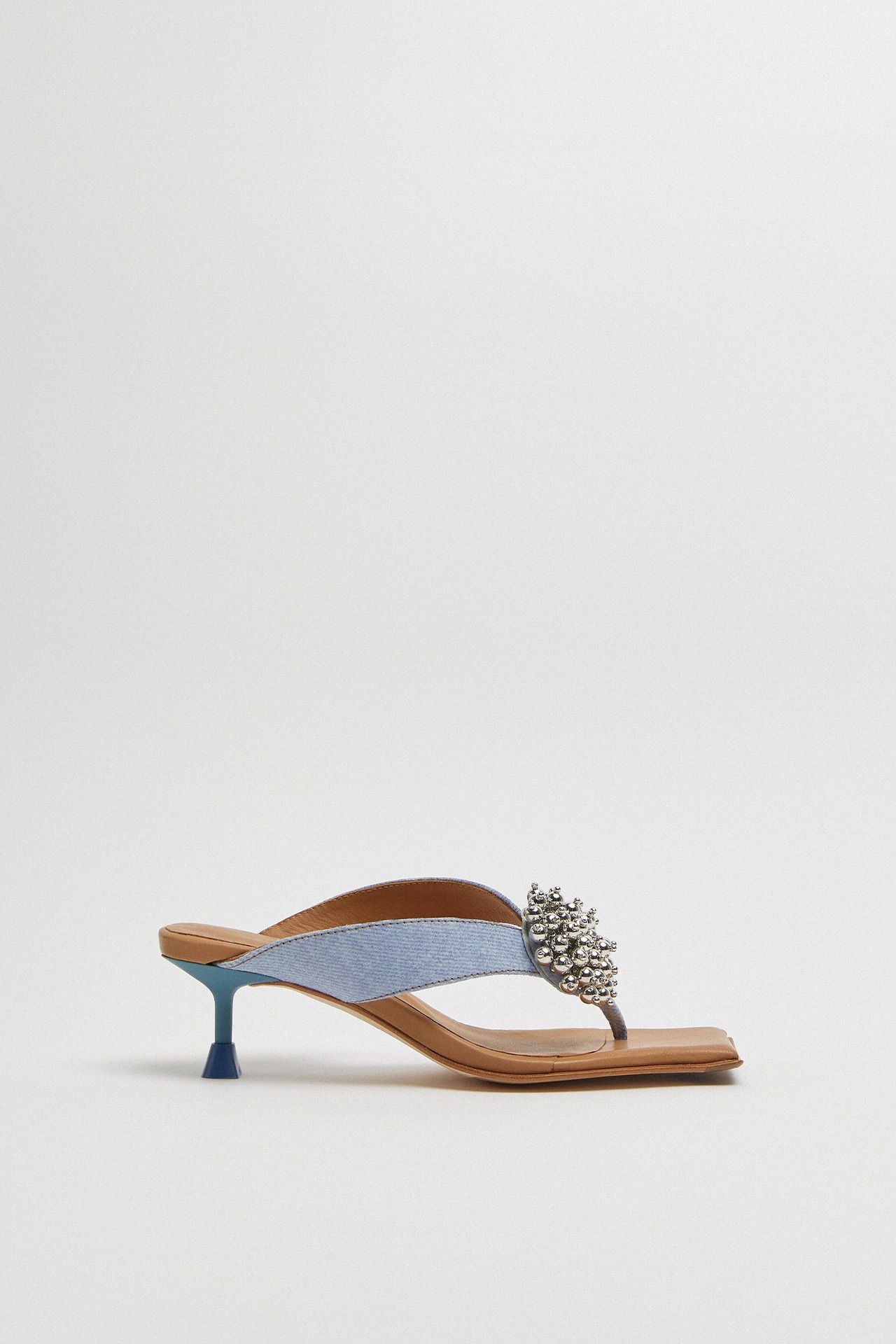 Narela Denim Blue Sandals | Miista