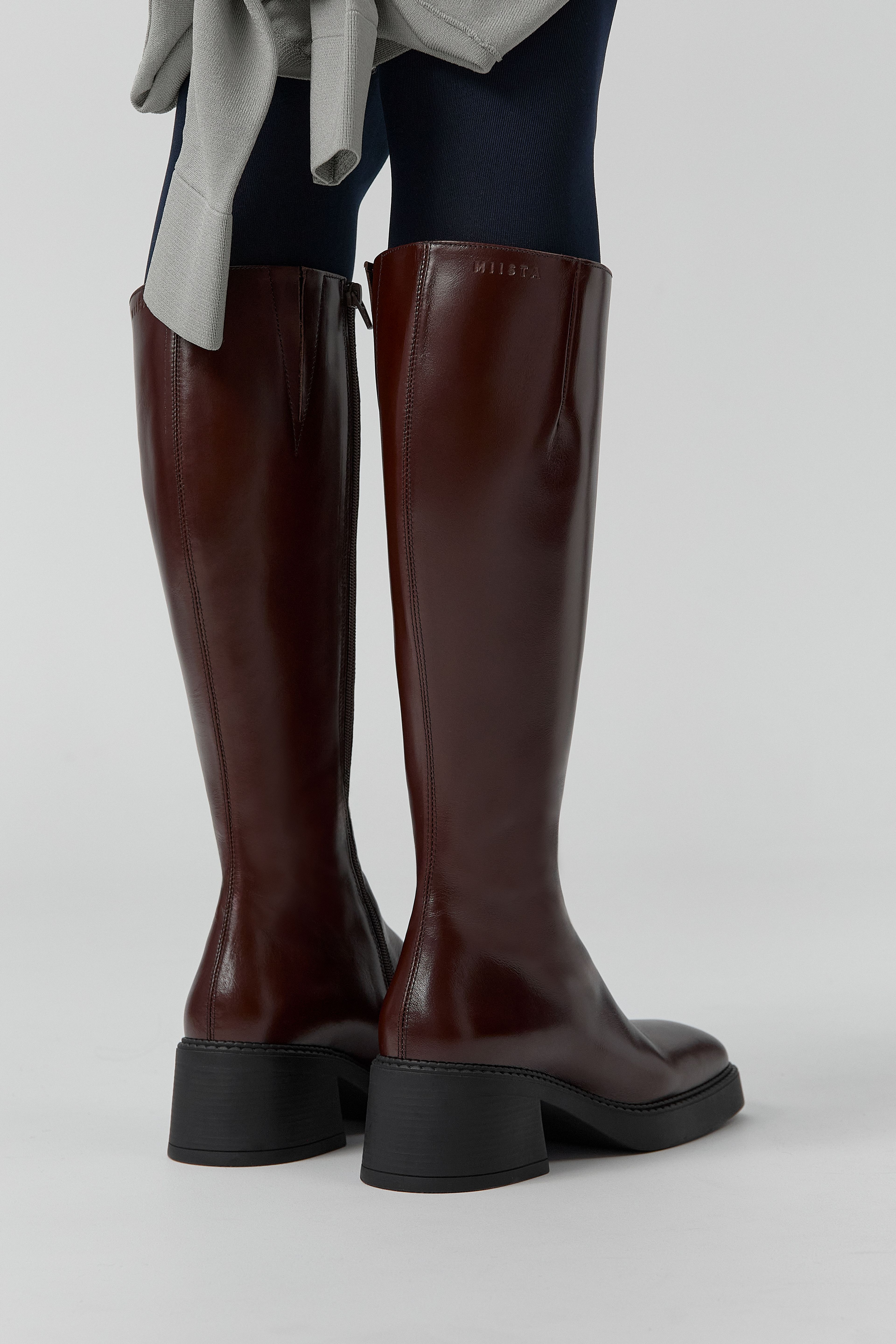 Yumi Boots - Chestnut Leather | Miista | Designed & Handmade in Europe