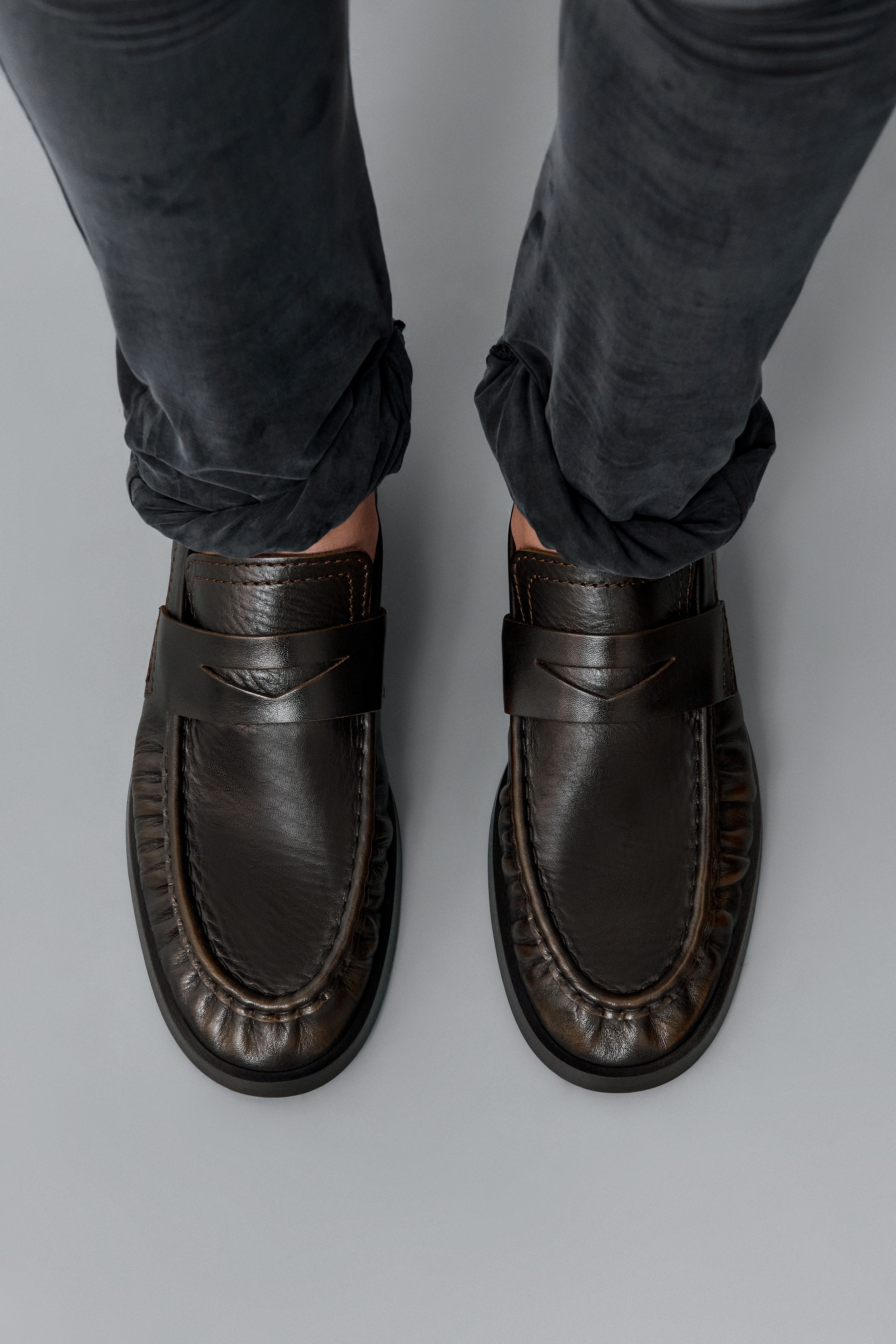 Zita Loafers - Brown Brush Off Leather | Miista