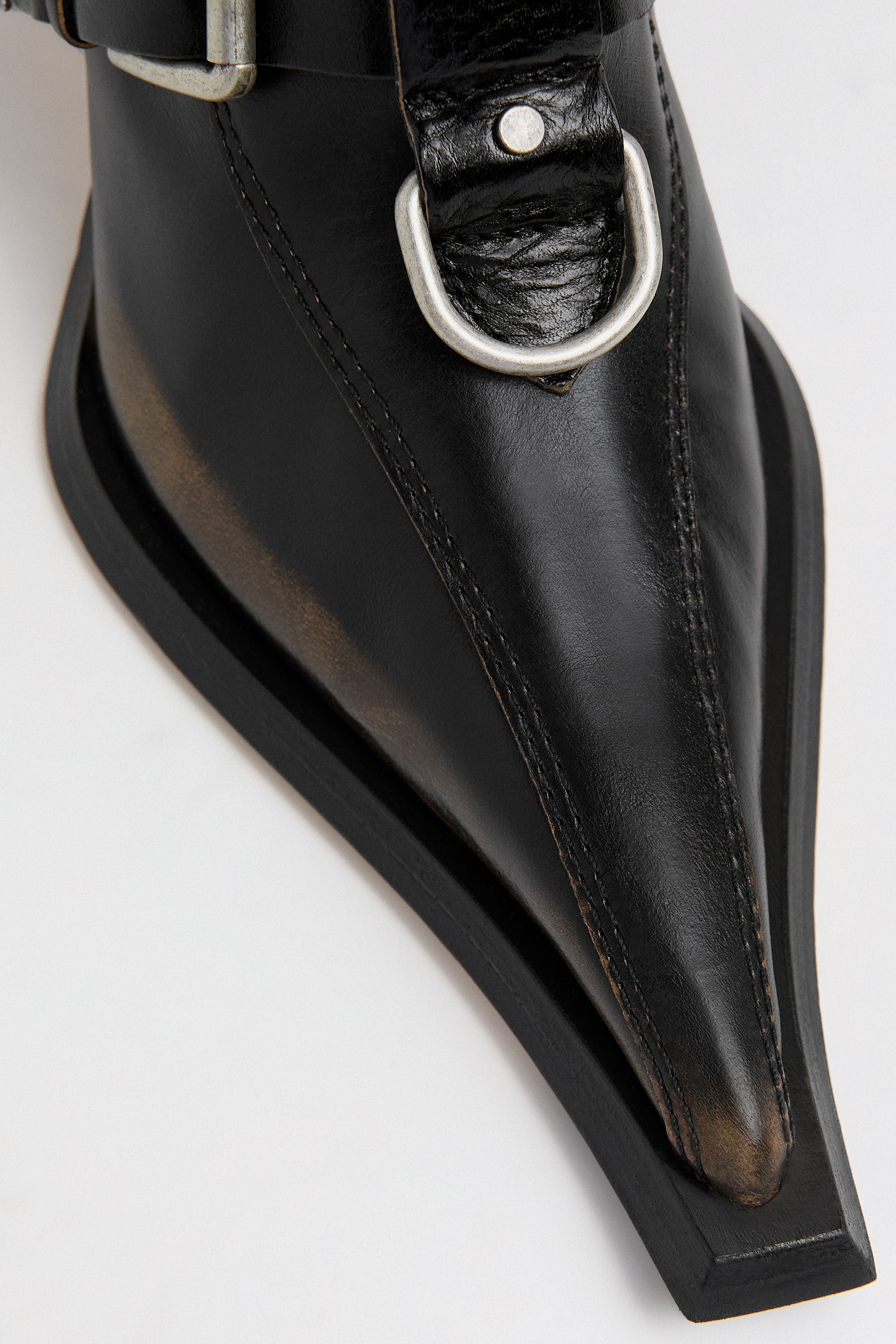 Eliya Boots - Brown Brush Off Leather | Miista | Designed & Handmade in Europe
