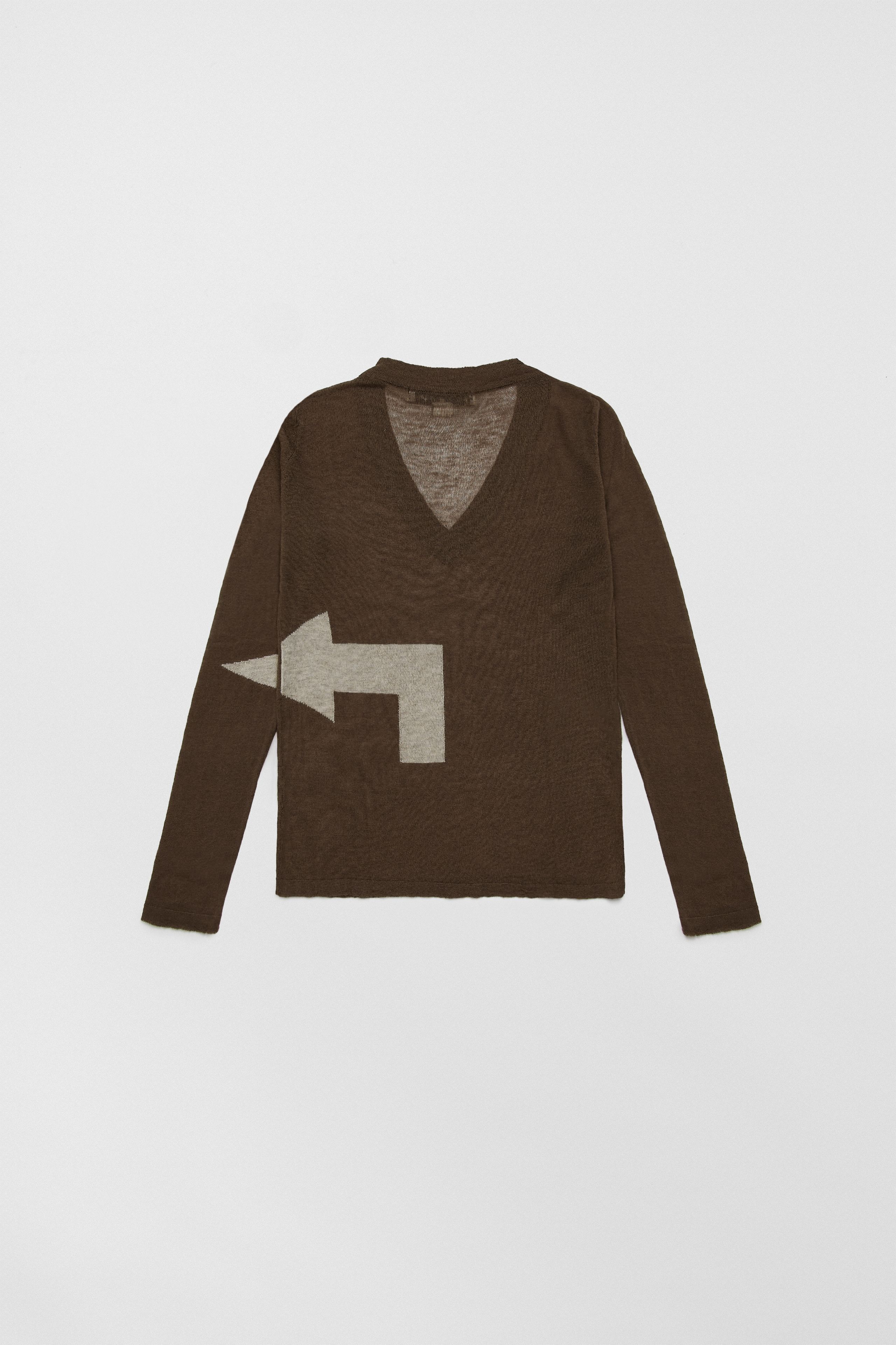 トップス stone V-neckknit archive insideout Sweater with rhinestone neckline - Genny